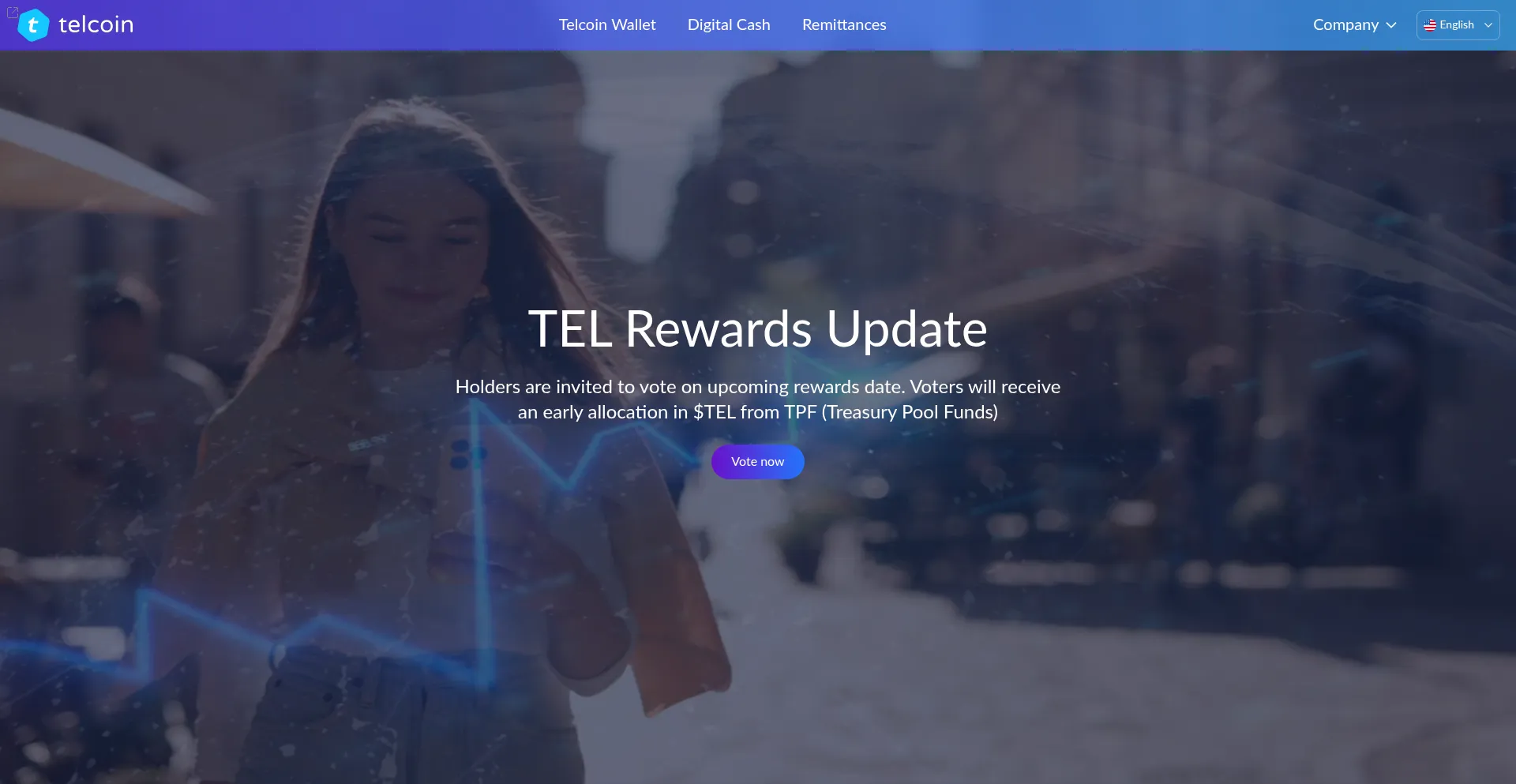 Website screenshot of Rewards-telcoin.xyz