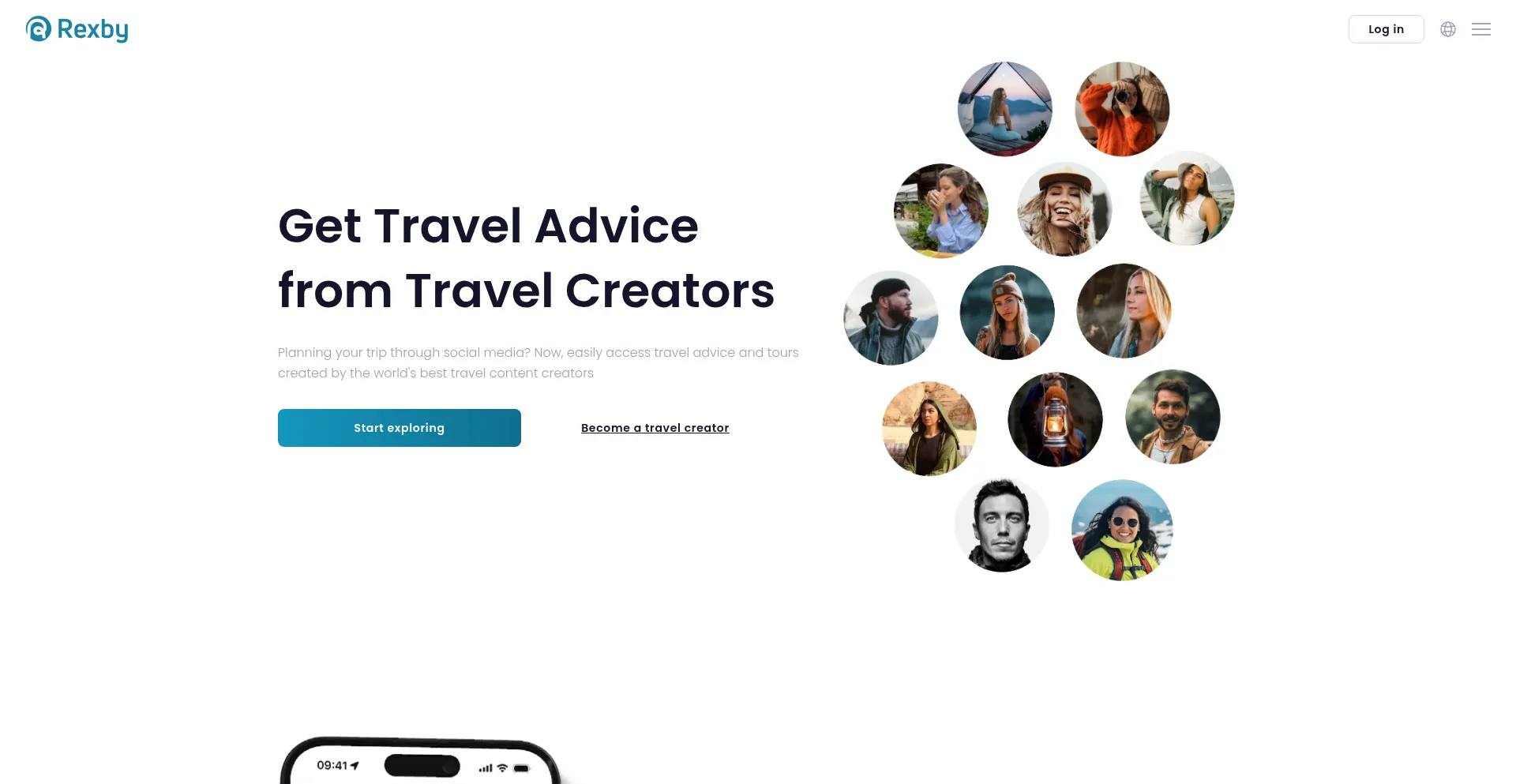 Website screenshot of Rexby.com