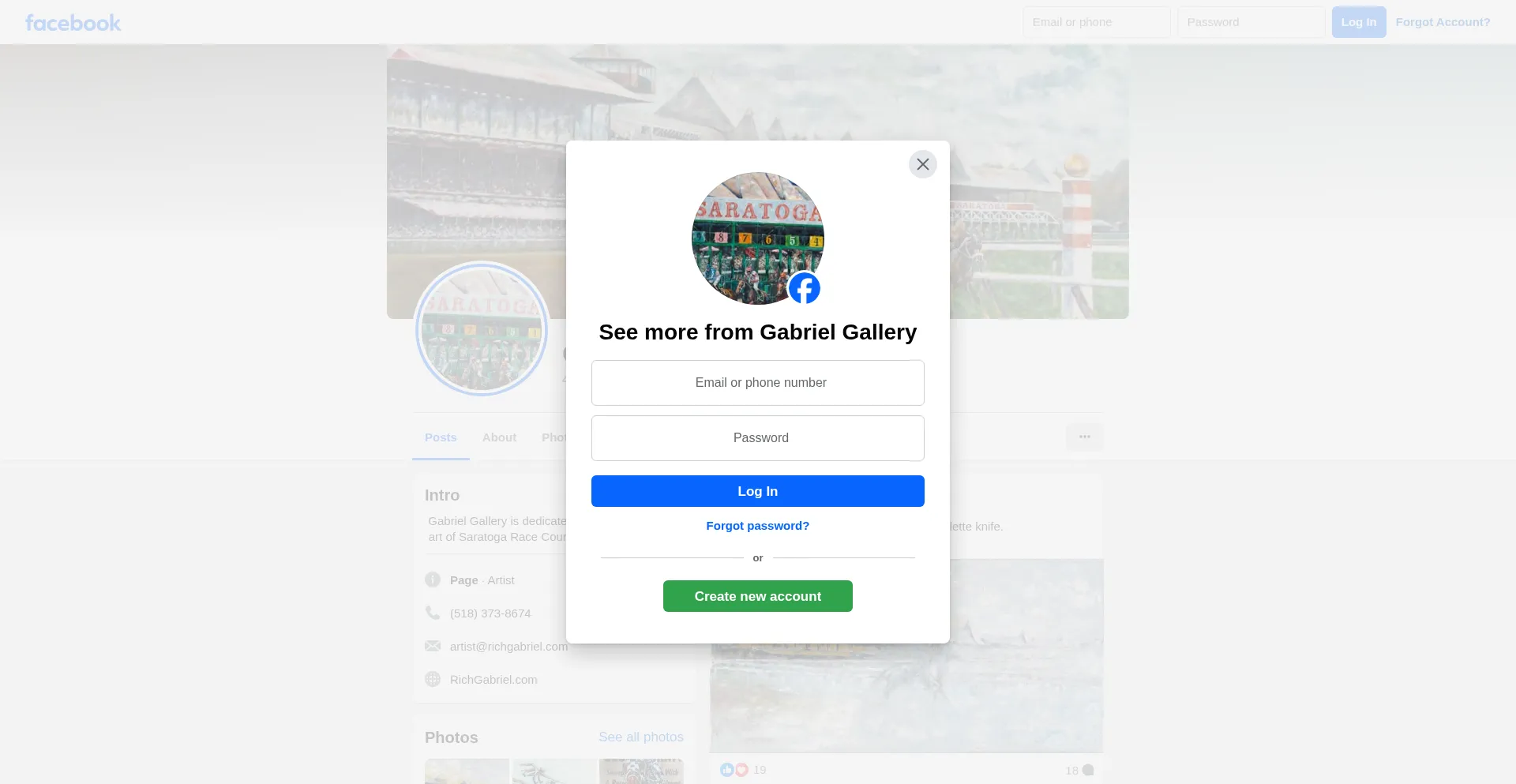 Website screenshot of Richgabriel.com