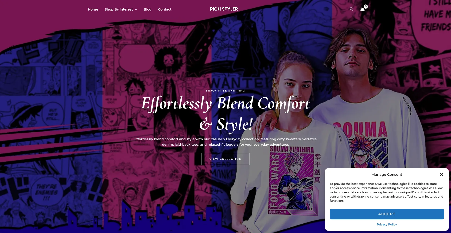 Website screenshot of Richstyler.com