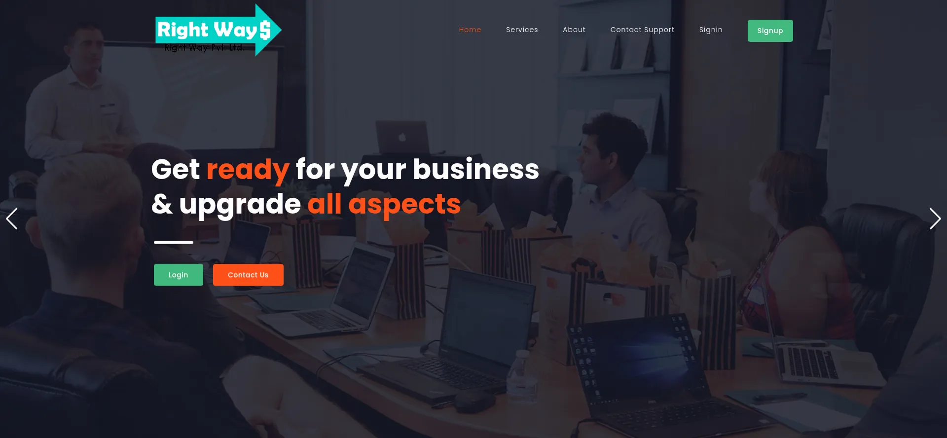 Website screenshot of Rightawaypvtltd.info