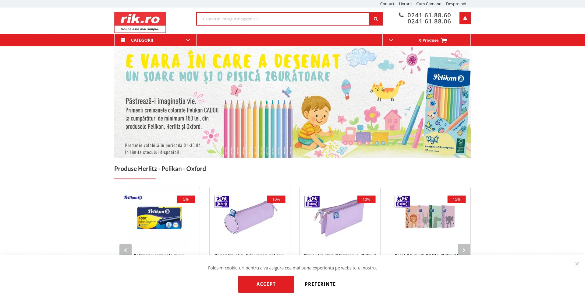 Website screenshot of Rik.ro