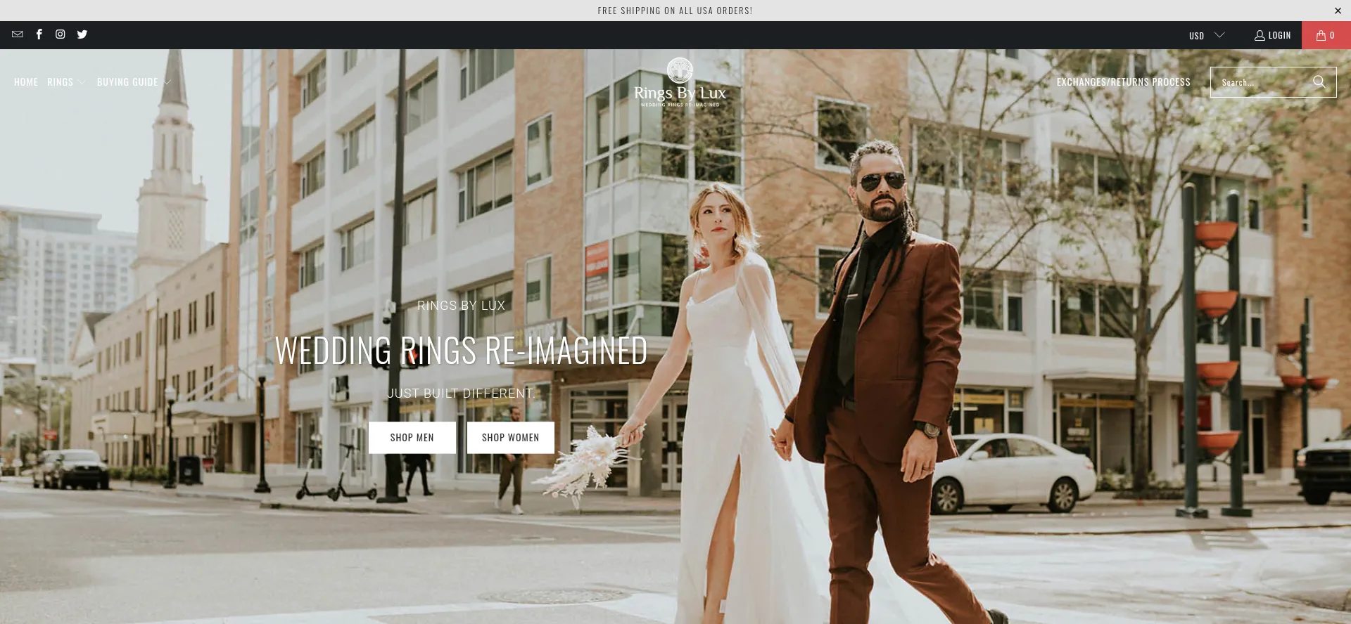 Website screenshot of Ringsbylux.com