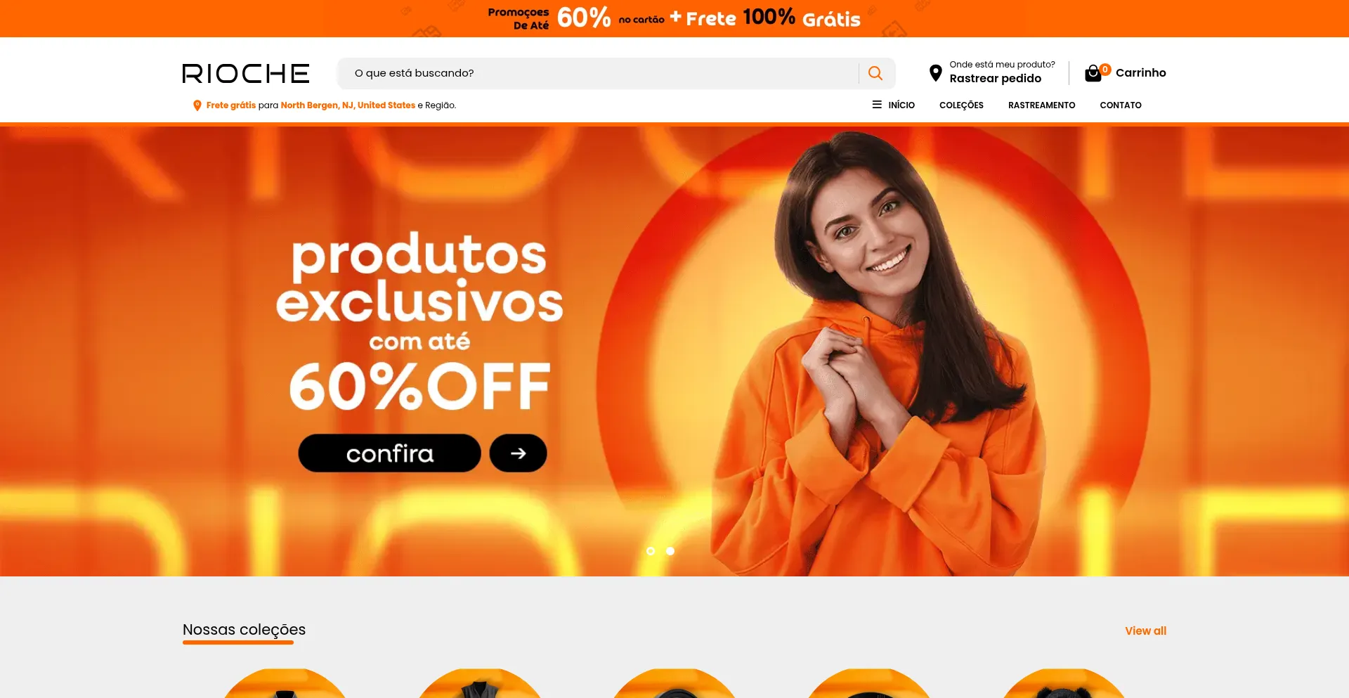 Website screenshot of Rioche.store