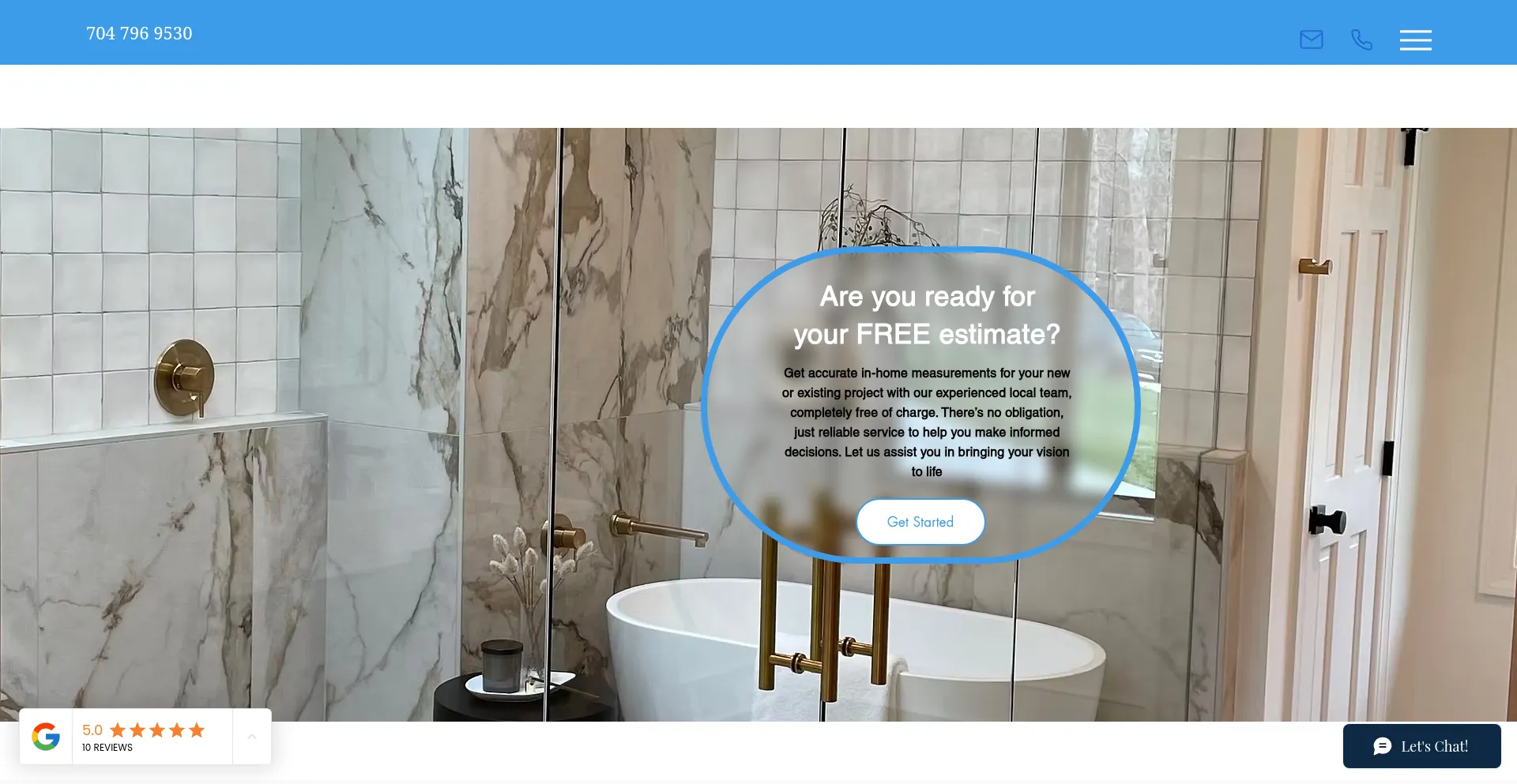 Website screenshot of Rmrenovationmasters.com