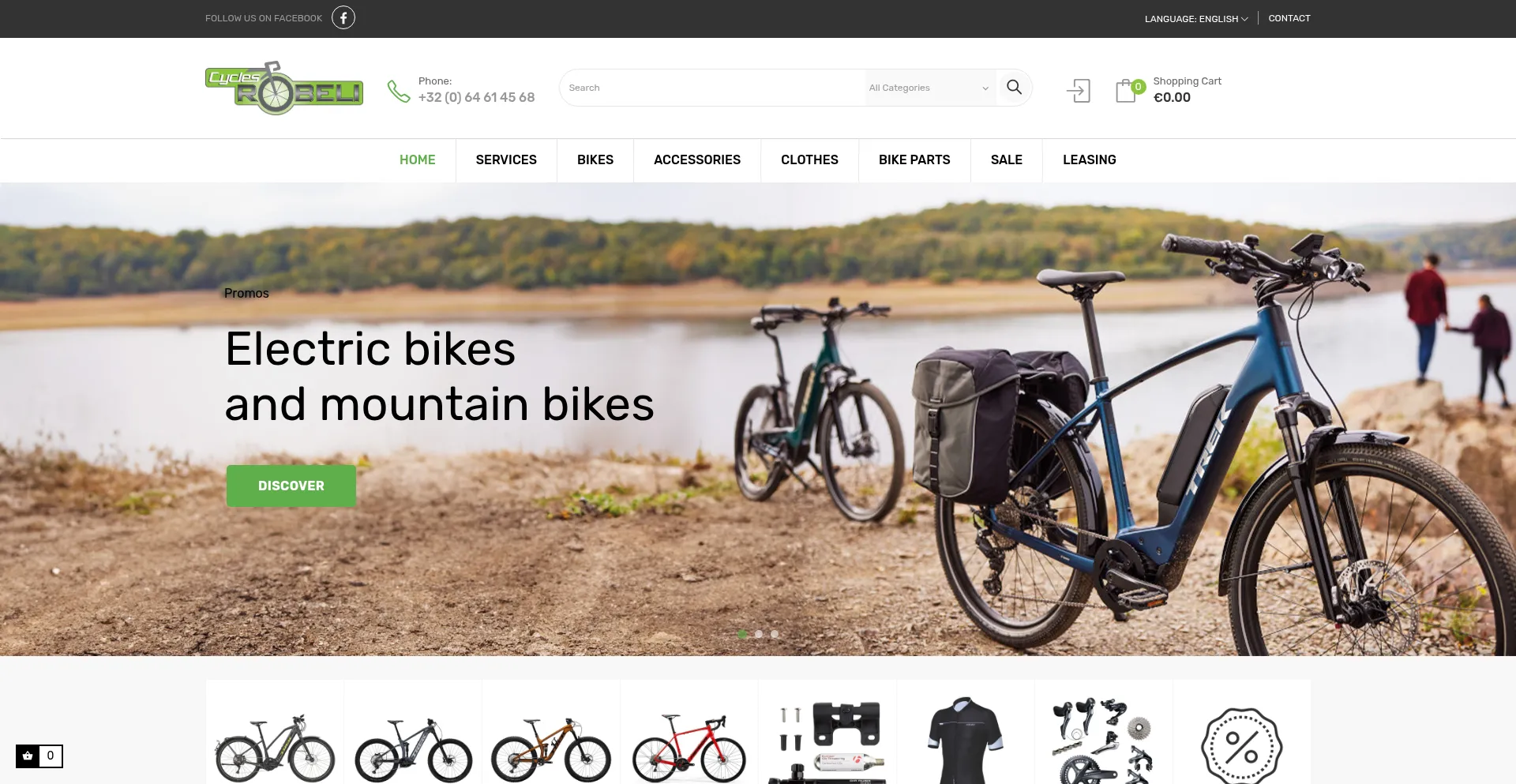 Website screenshot of Robeli.be
