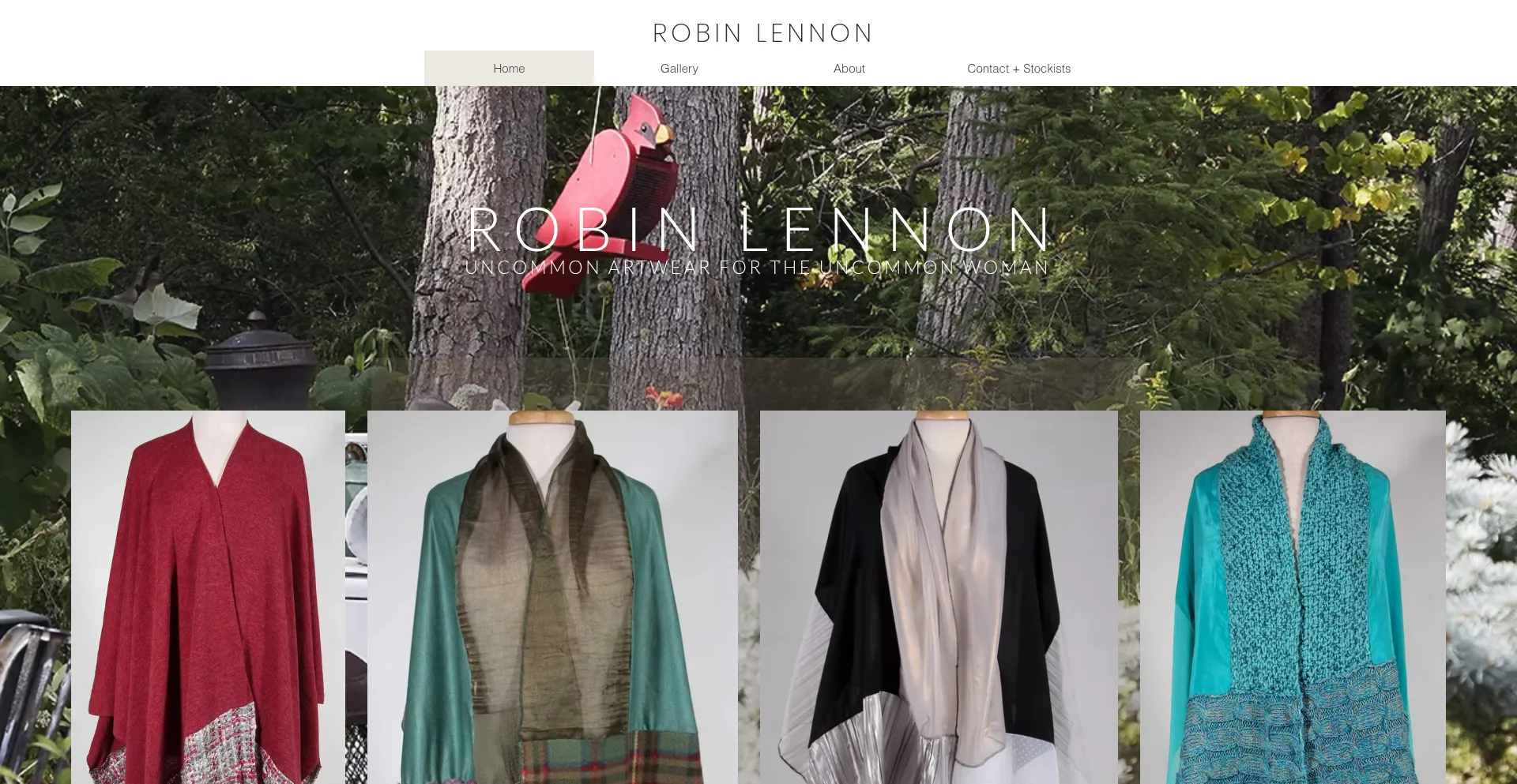 Website screenshot of Robinlennon.com