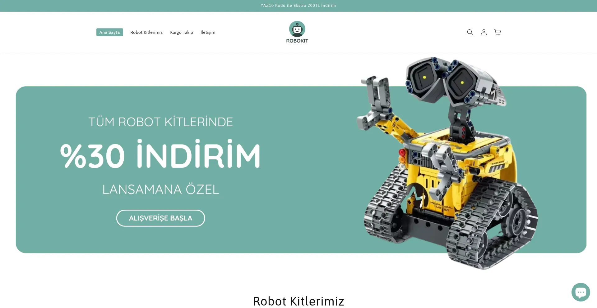 Website screenshot of Robokit.co