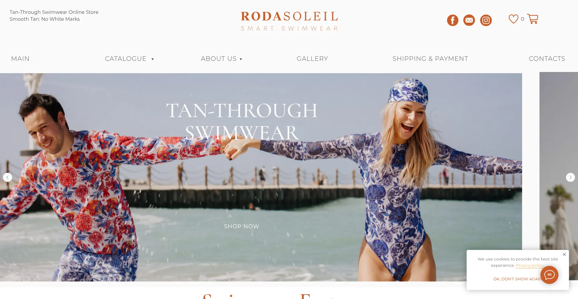 Website screenshot of Rodasoleil.shop