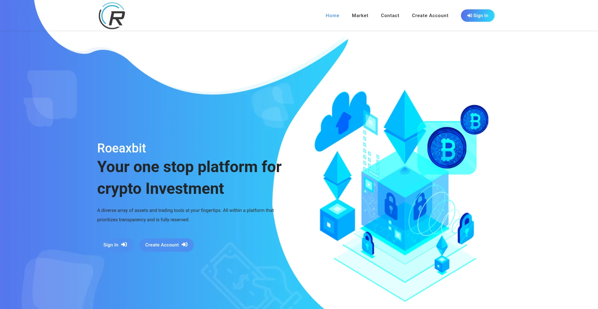 Website screenshot of Roeaxbit.com