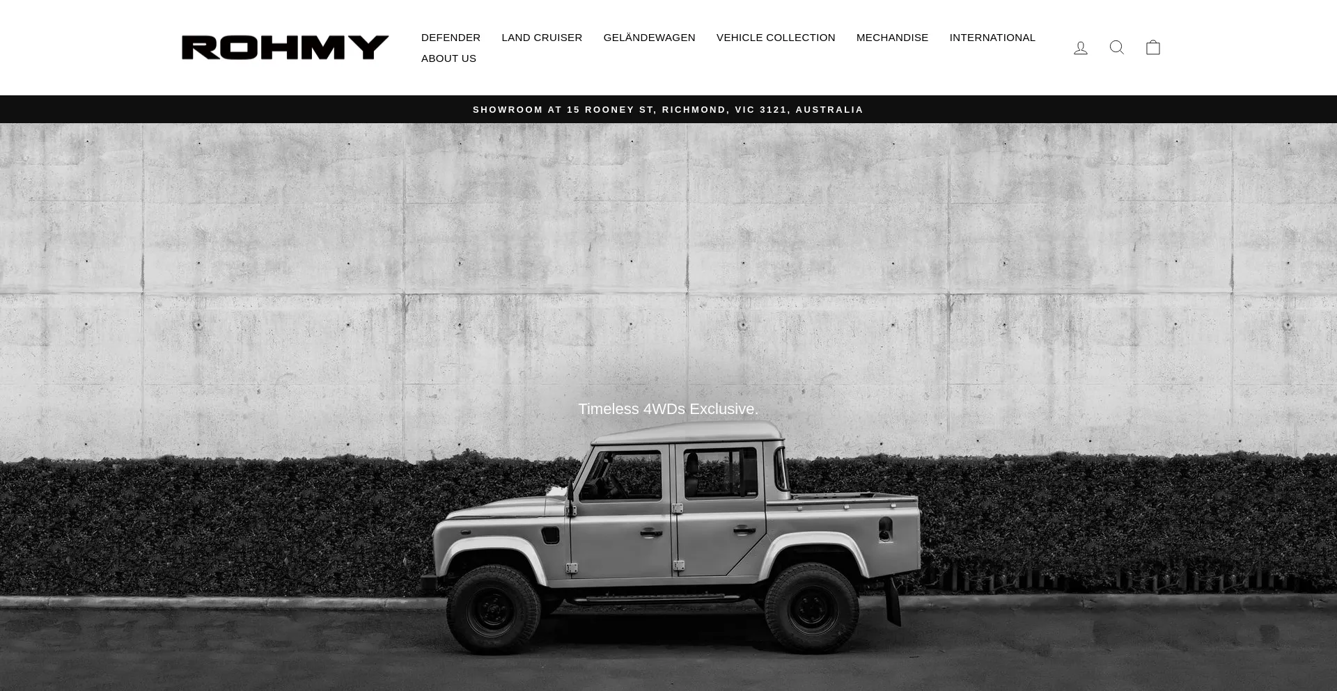 Website screenshot of Rohmy.com.au