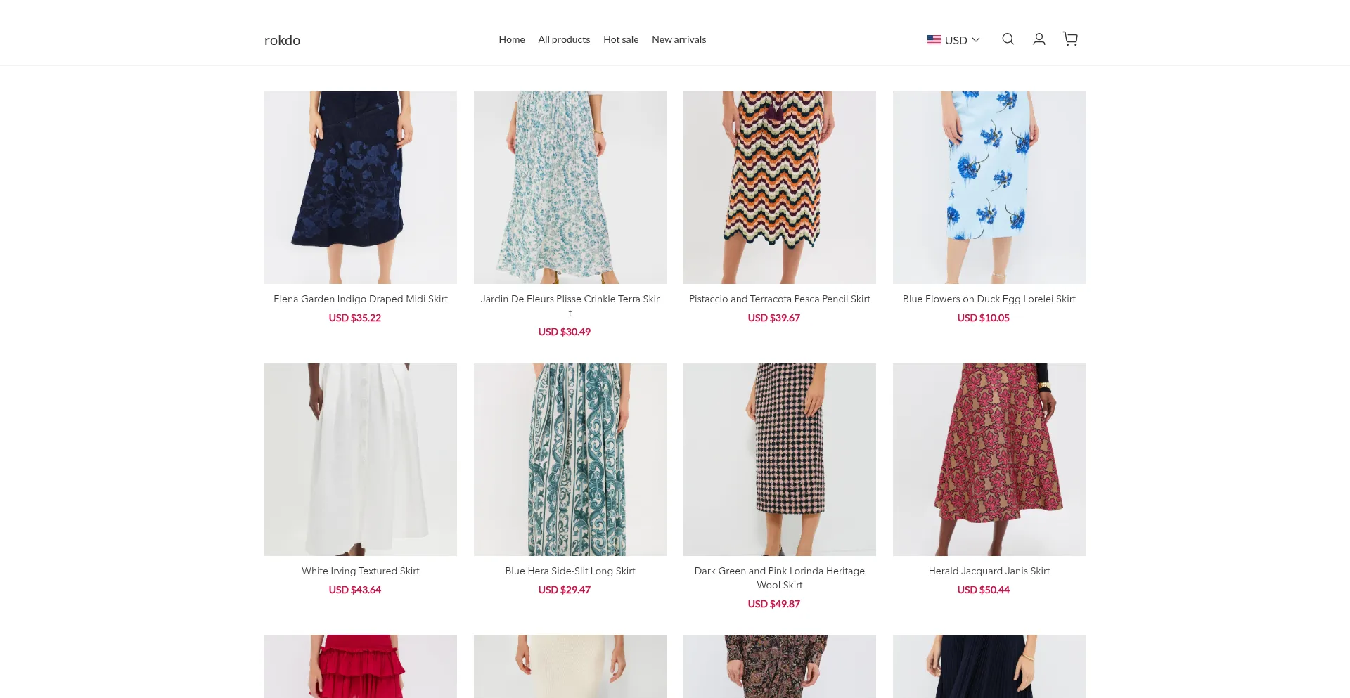 Website screenshot of Rokdo.com