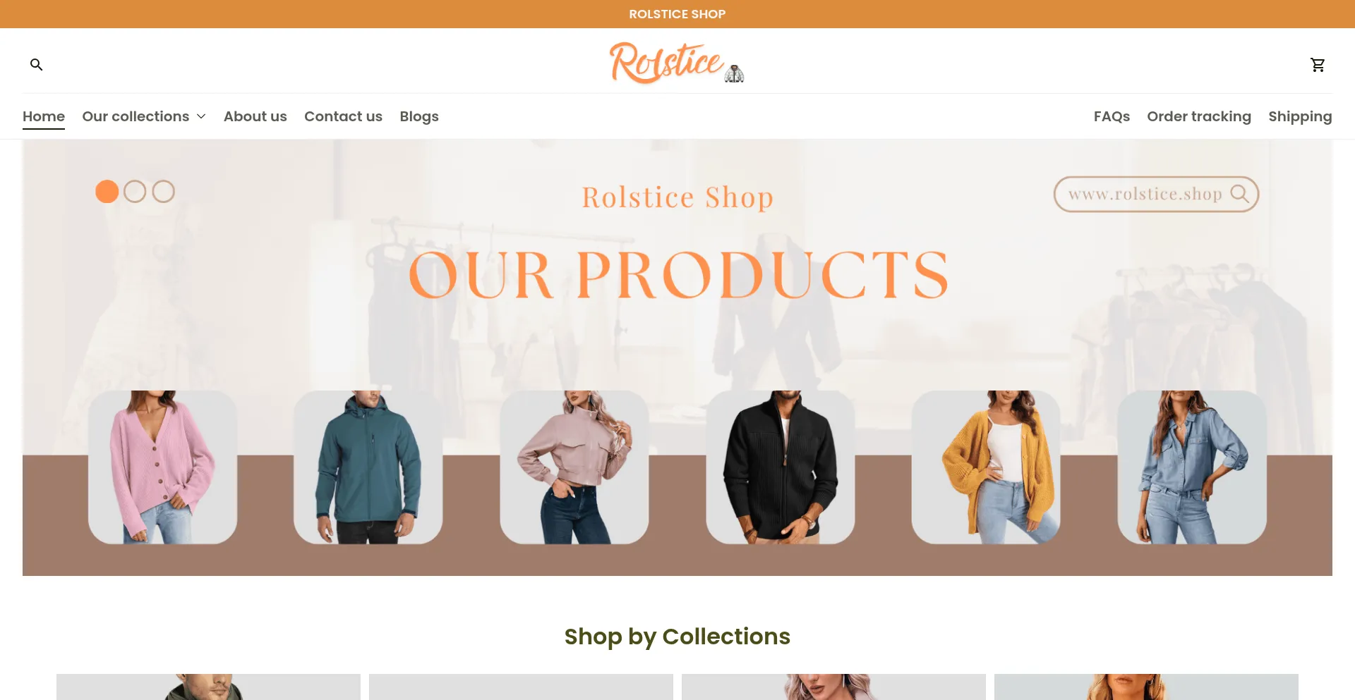 Website screenshot of Rolstice.shop