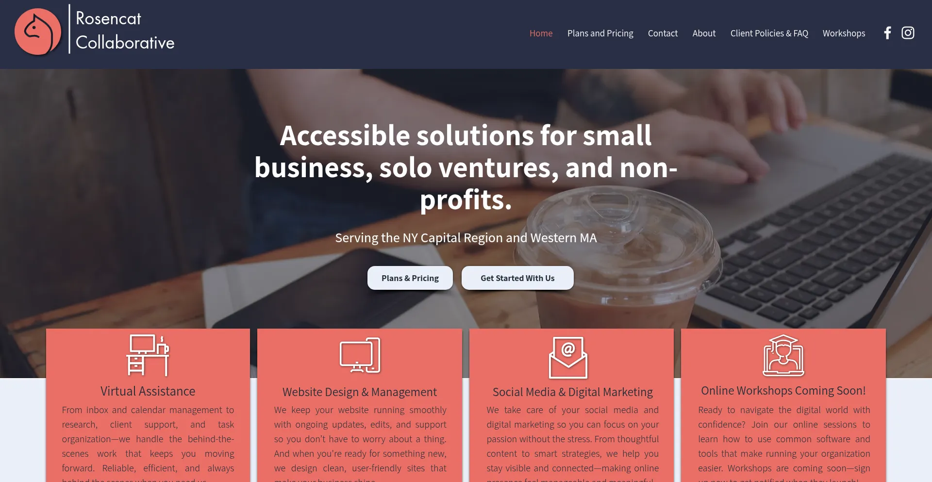 Website screenshot of Rosencatco.com