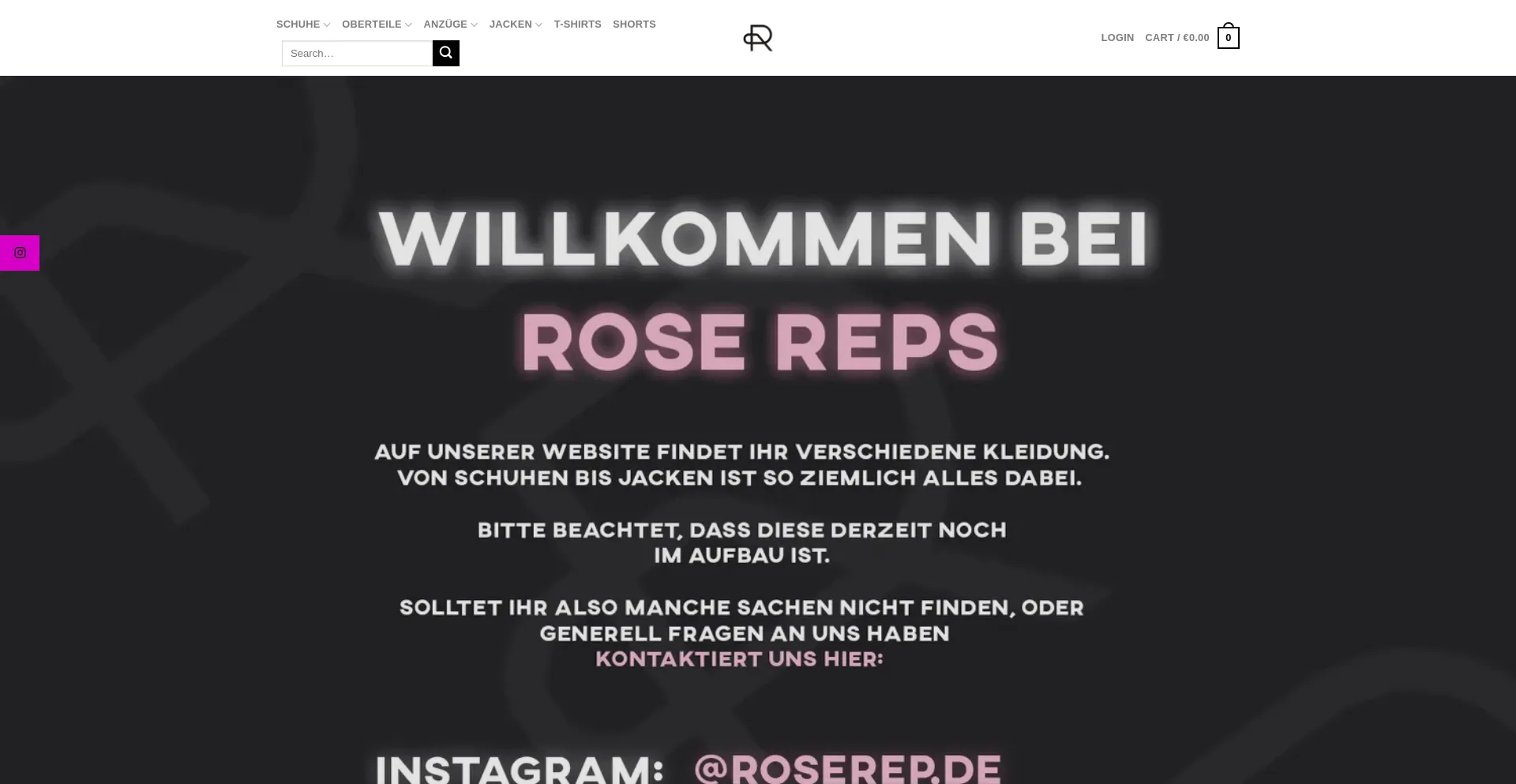 Website screenshot of Roserep.com