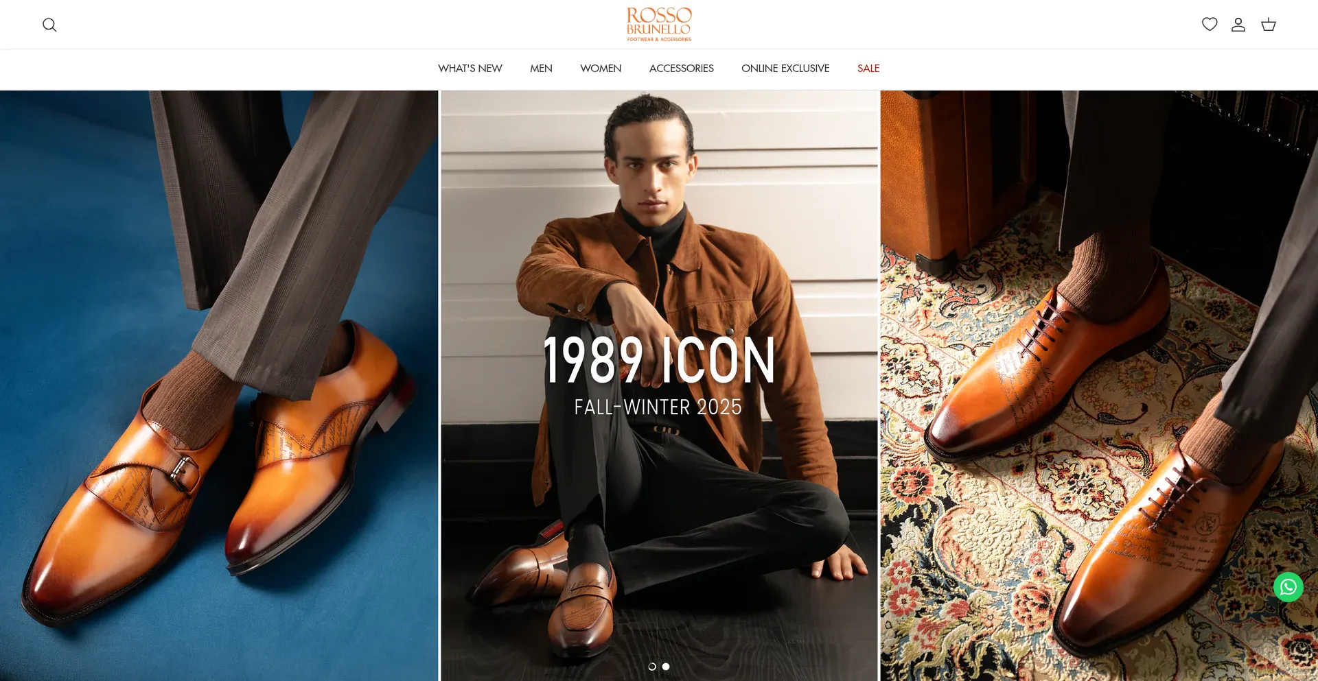 Website screenshot of Rossobrunello.com