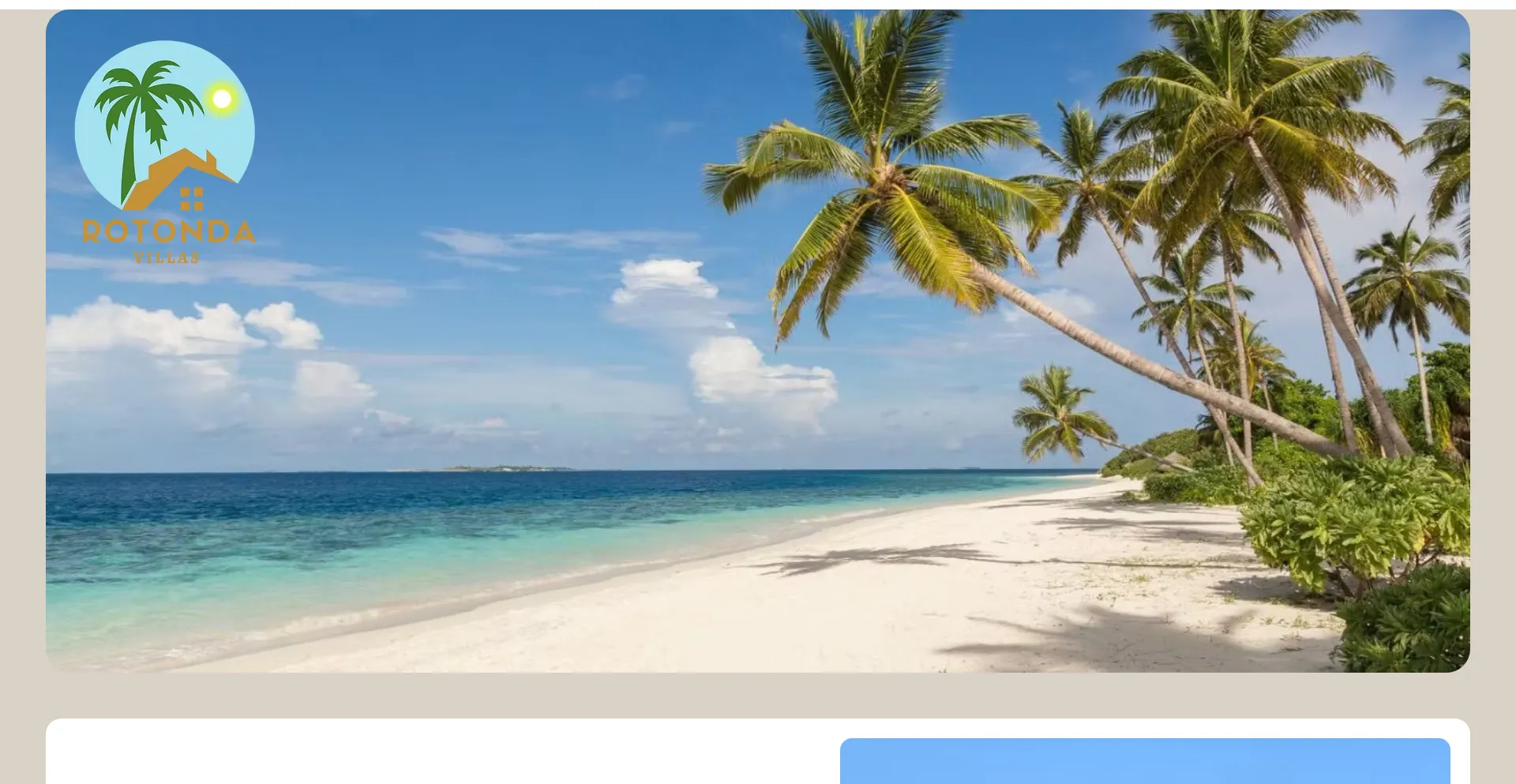 Website screenshot of Rotondavillas.com