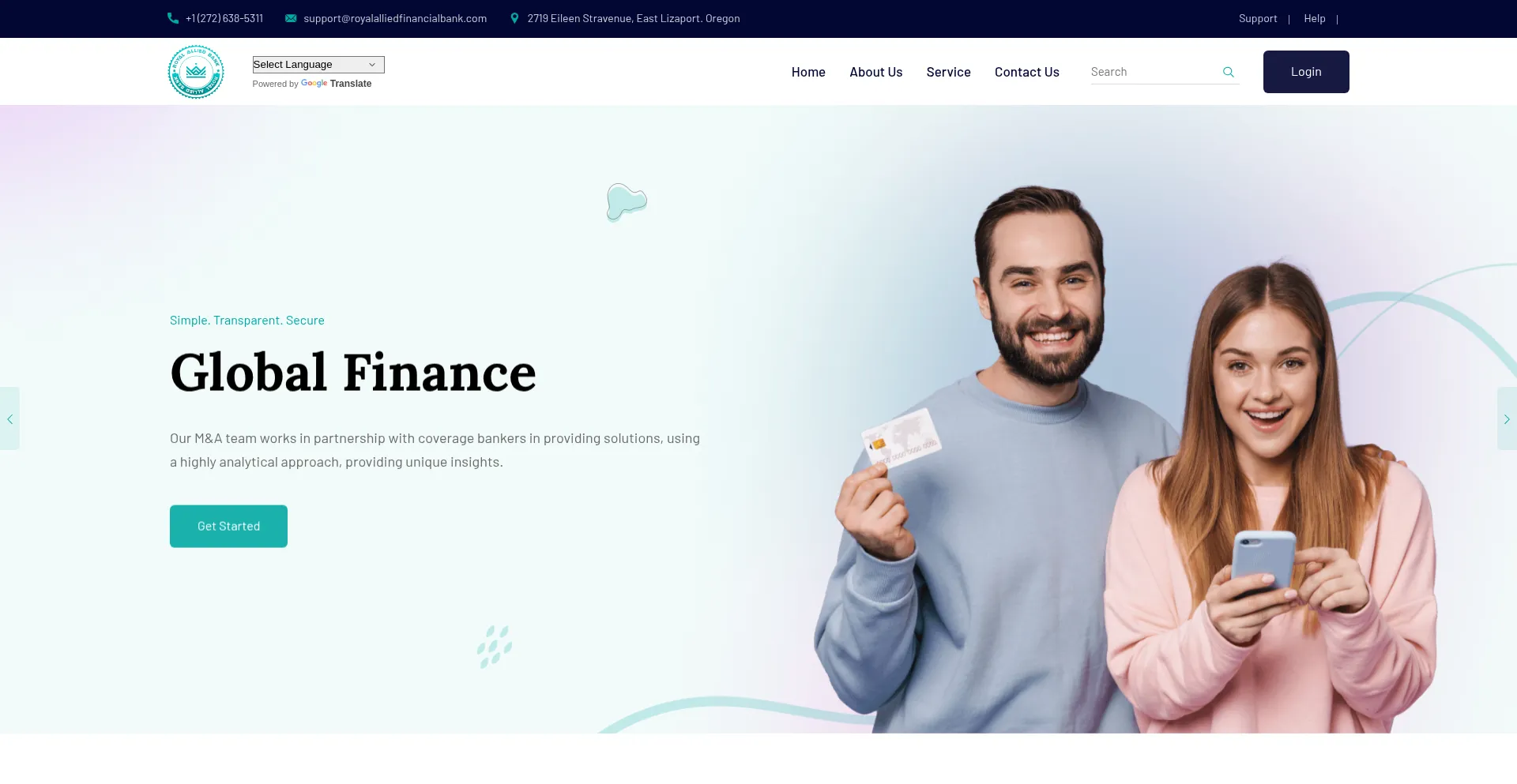 Website screenshot of Royalalliedonline.com