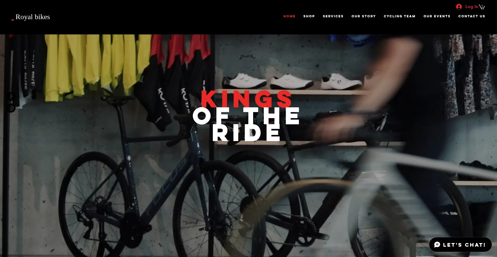Website screenshot of Royalbikes.com.au