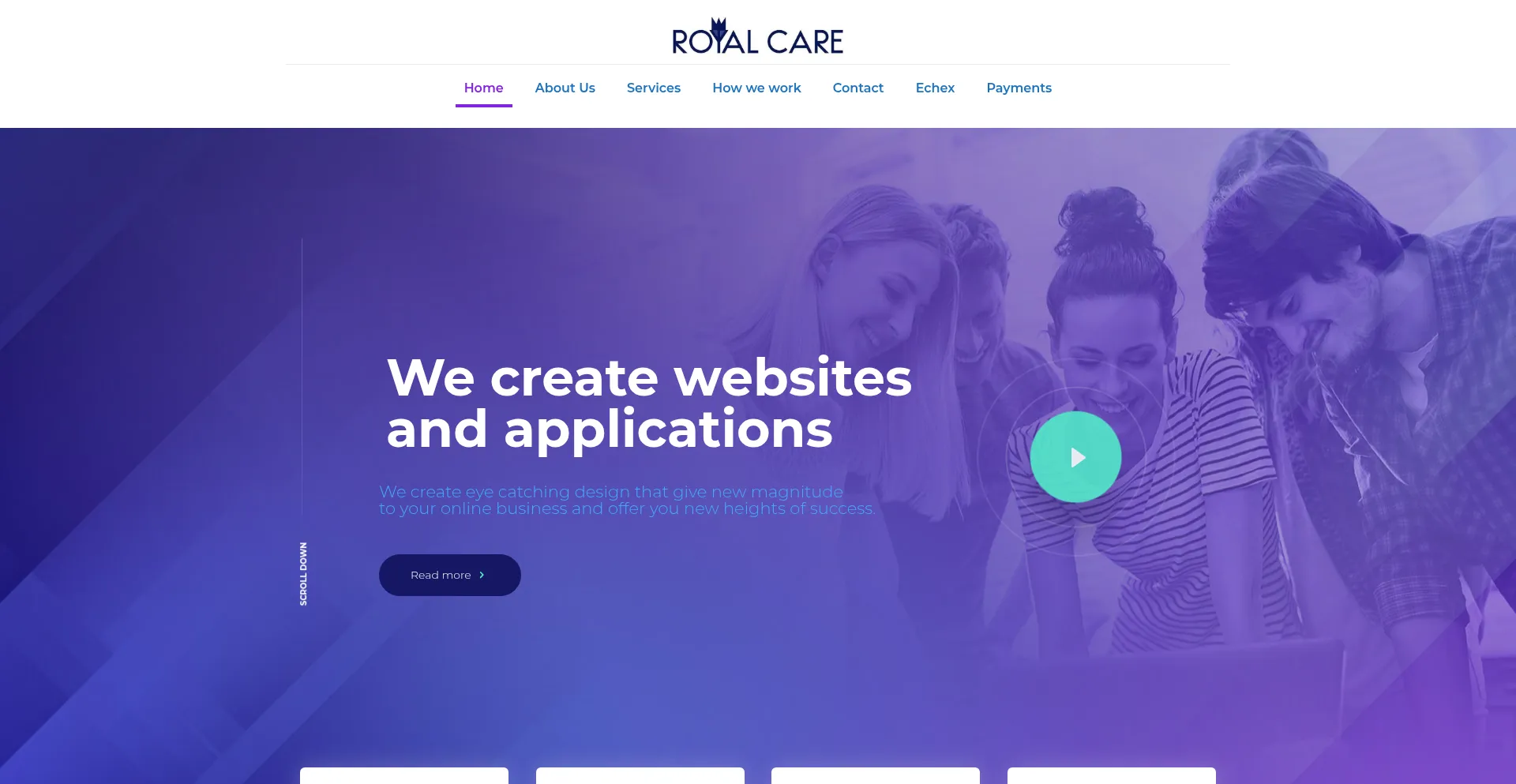 Website screenshot of Royalcaretechnologies.us