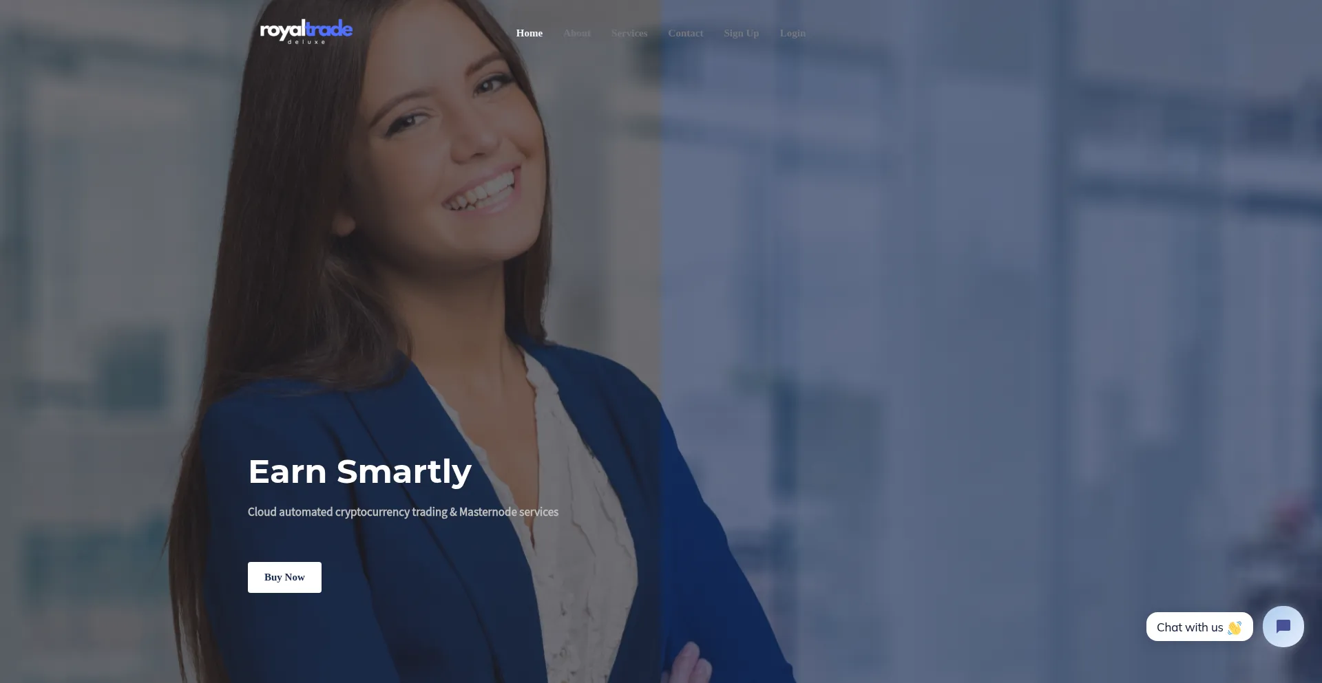 Website screenshot of Royaltradeluxe.com