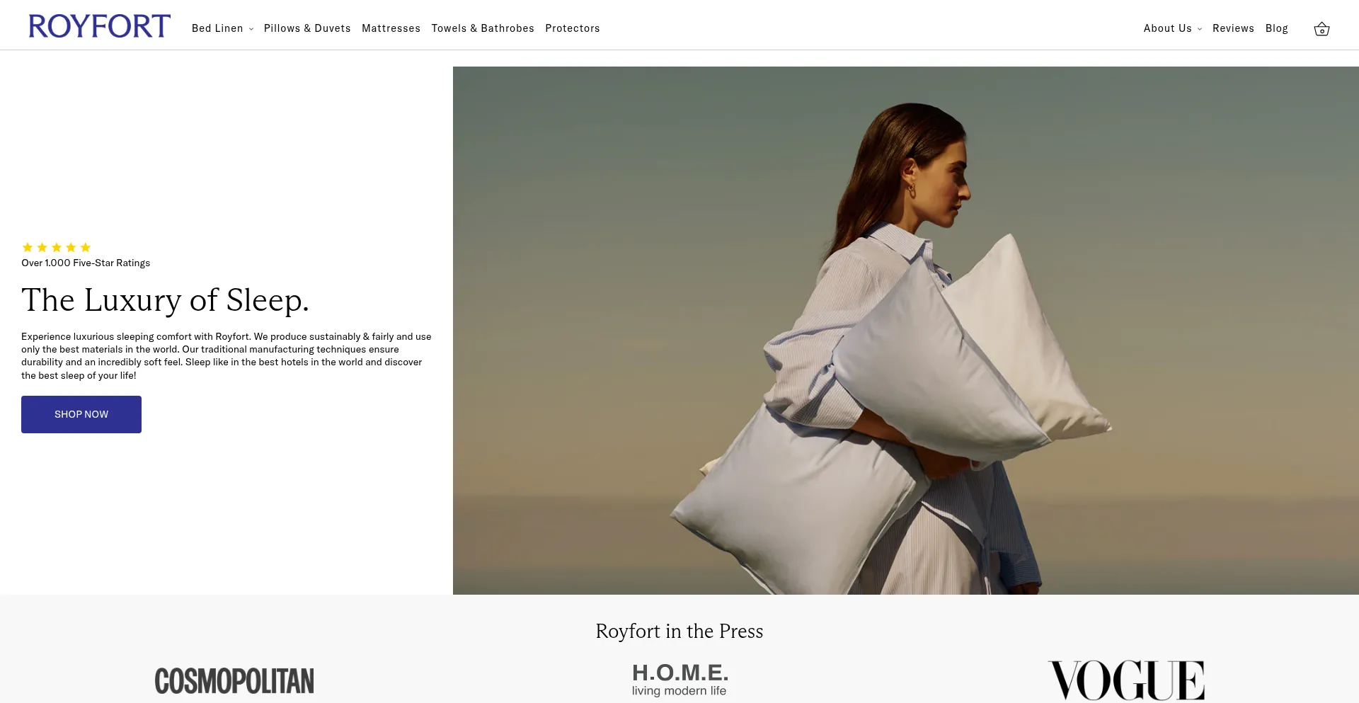 Website screenshot of Royfort.co.uk