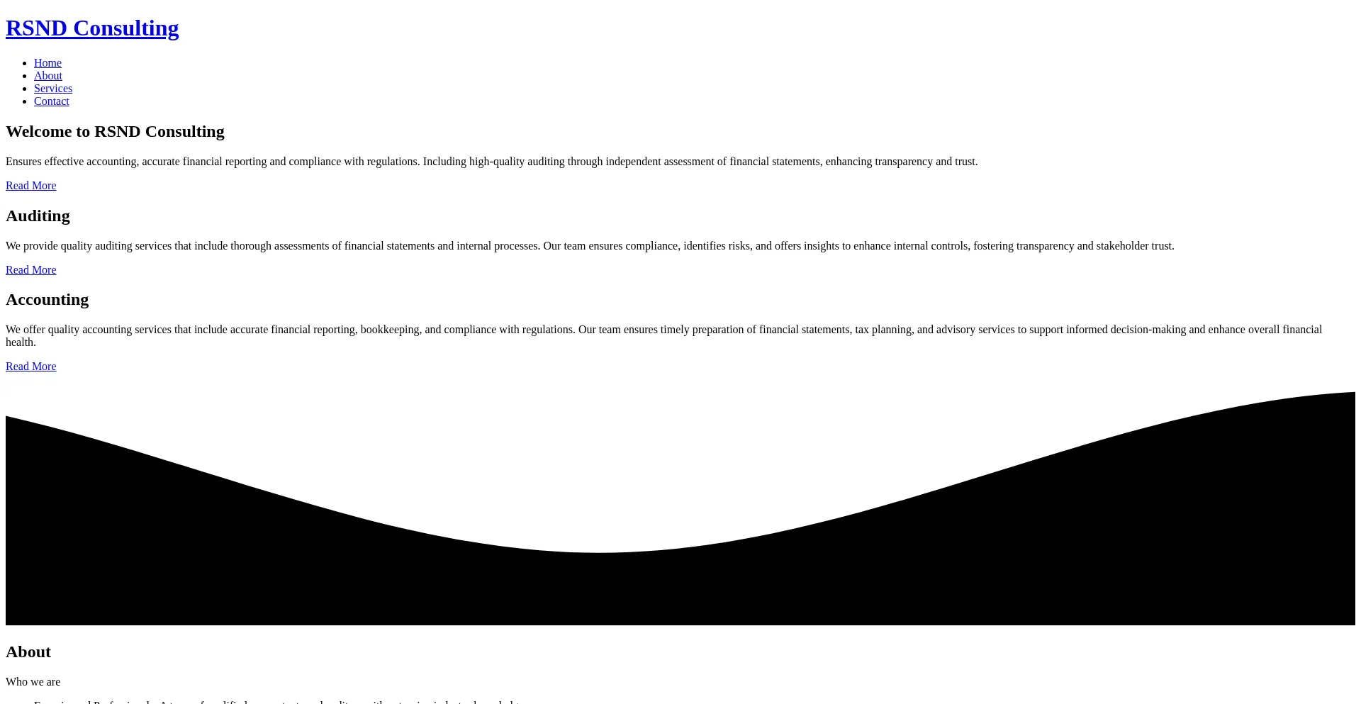 Website screenshot of Rsnd.co.za