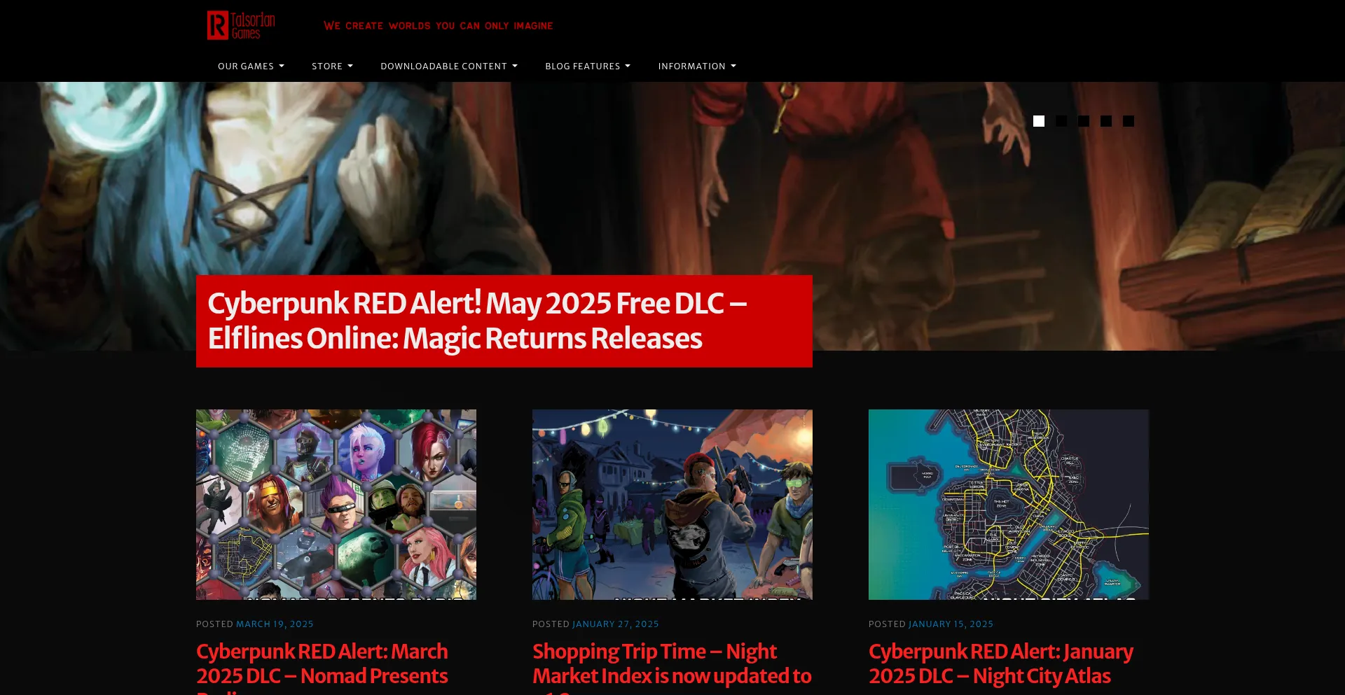 Website screenshot of Rtalsoriangames.com