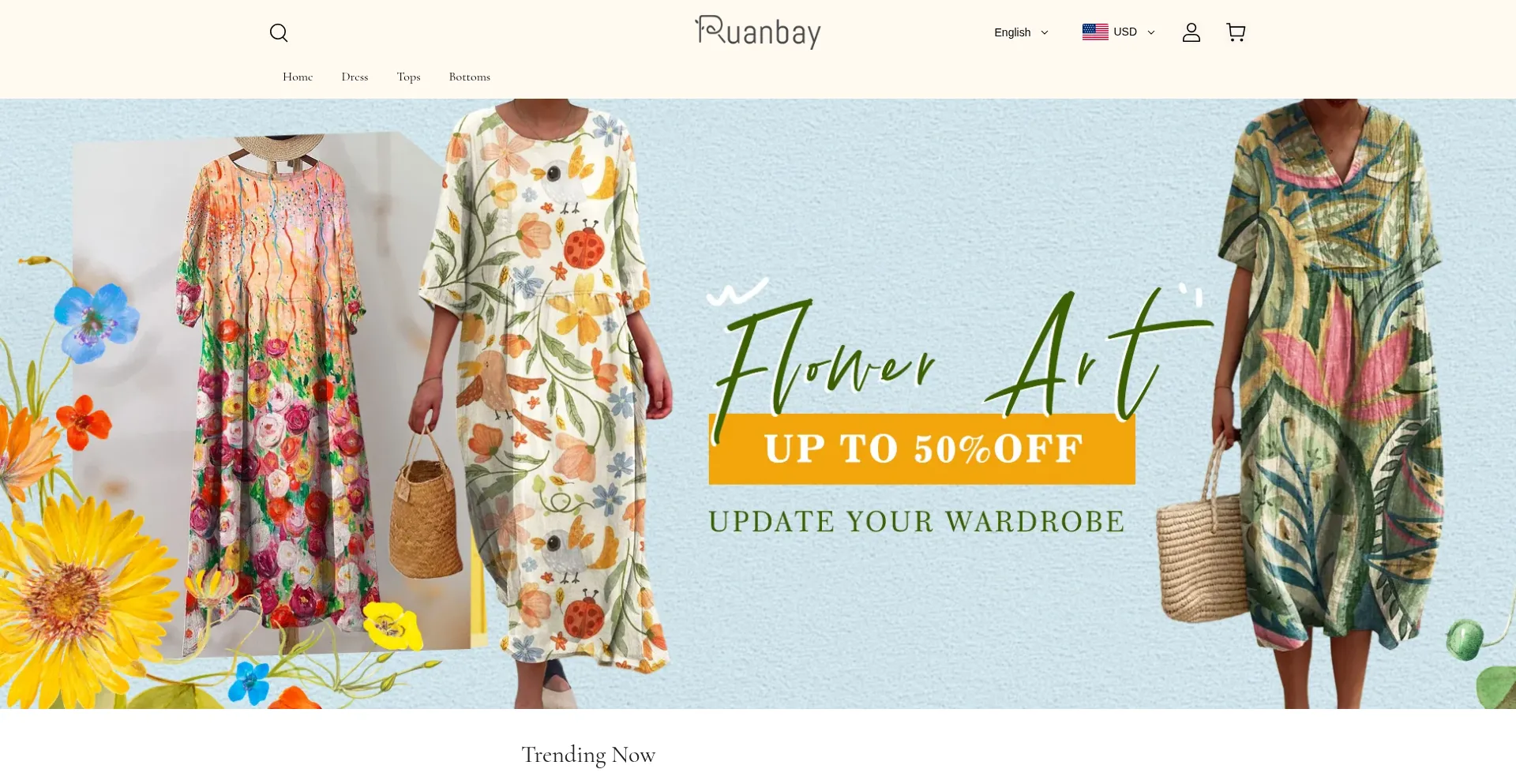 Website screenshot of Ruanbay.com