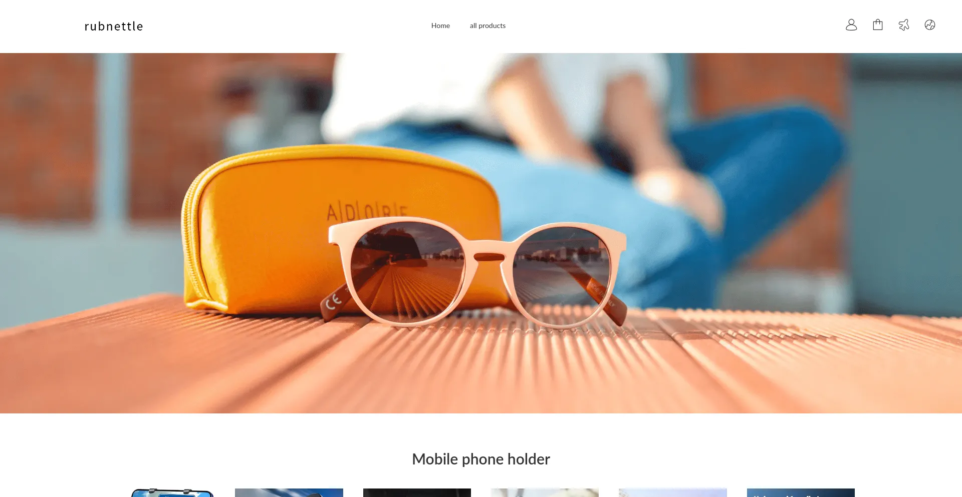 Website screenshot of Rubnettle.com