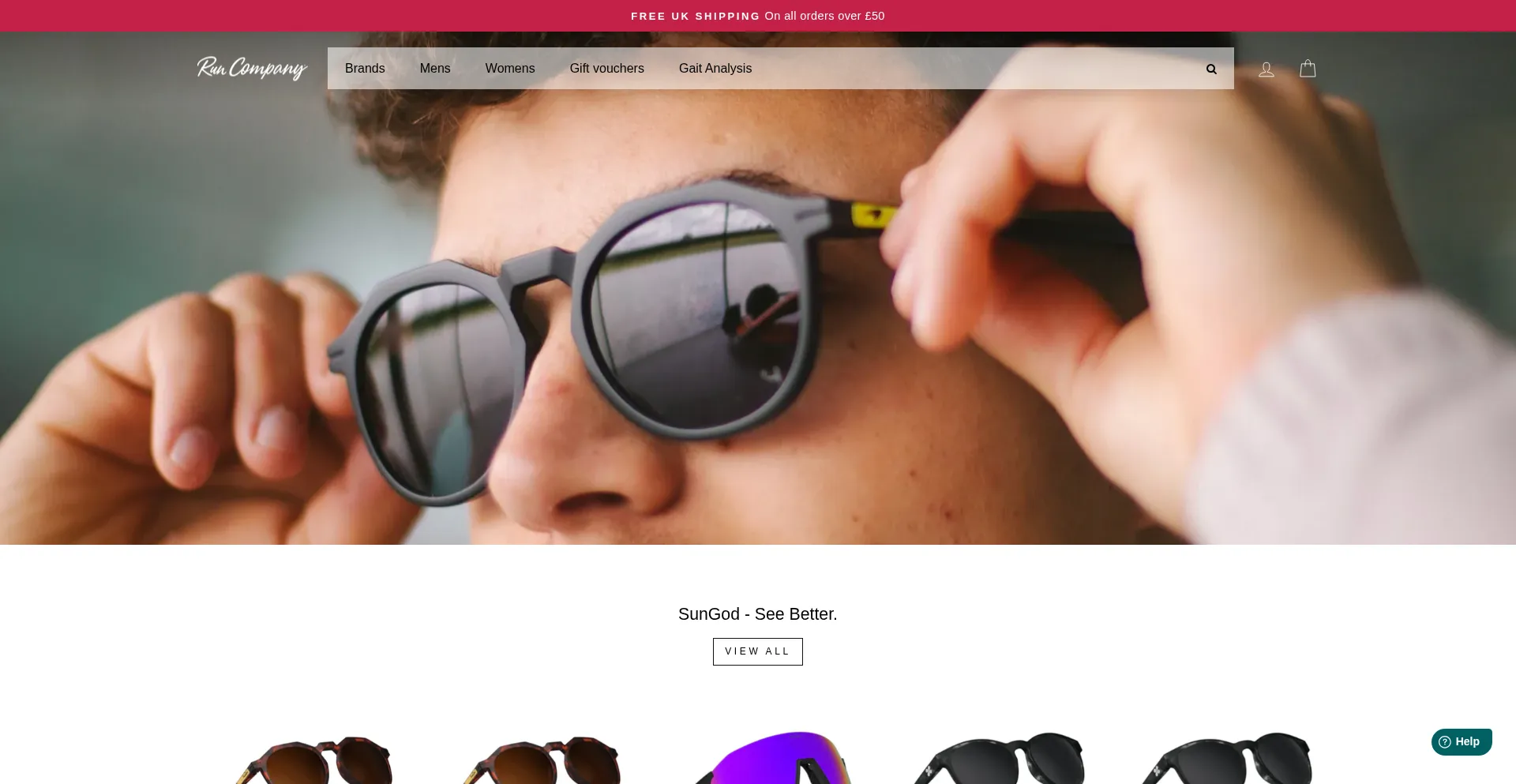Website screenshot of Runcompany.co.uk
