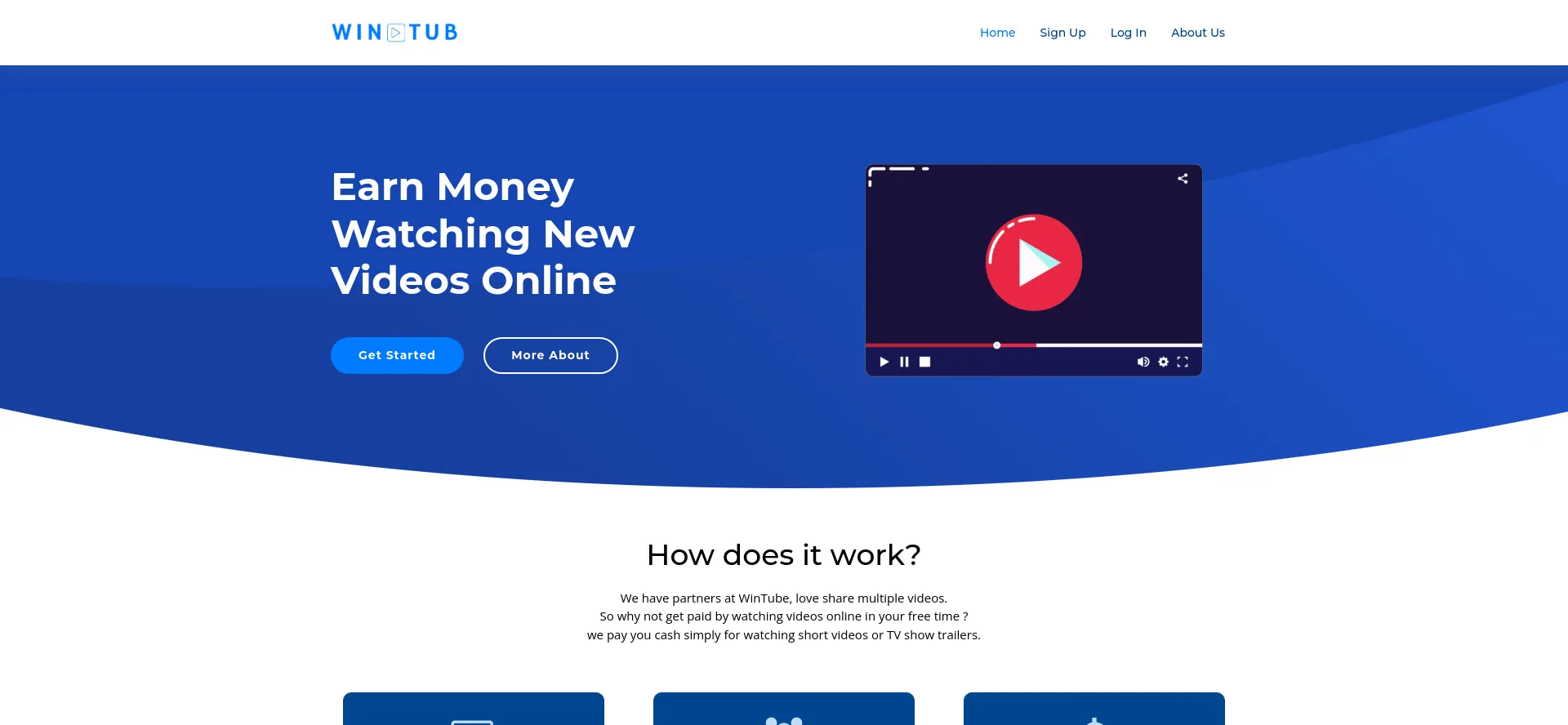 Website screenshot of S3.wintub.com