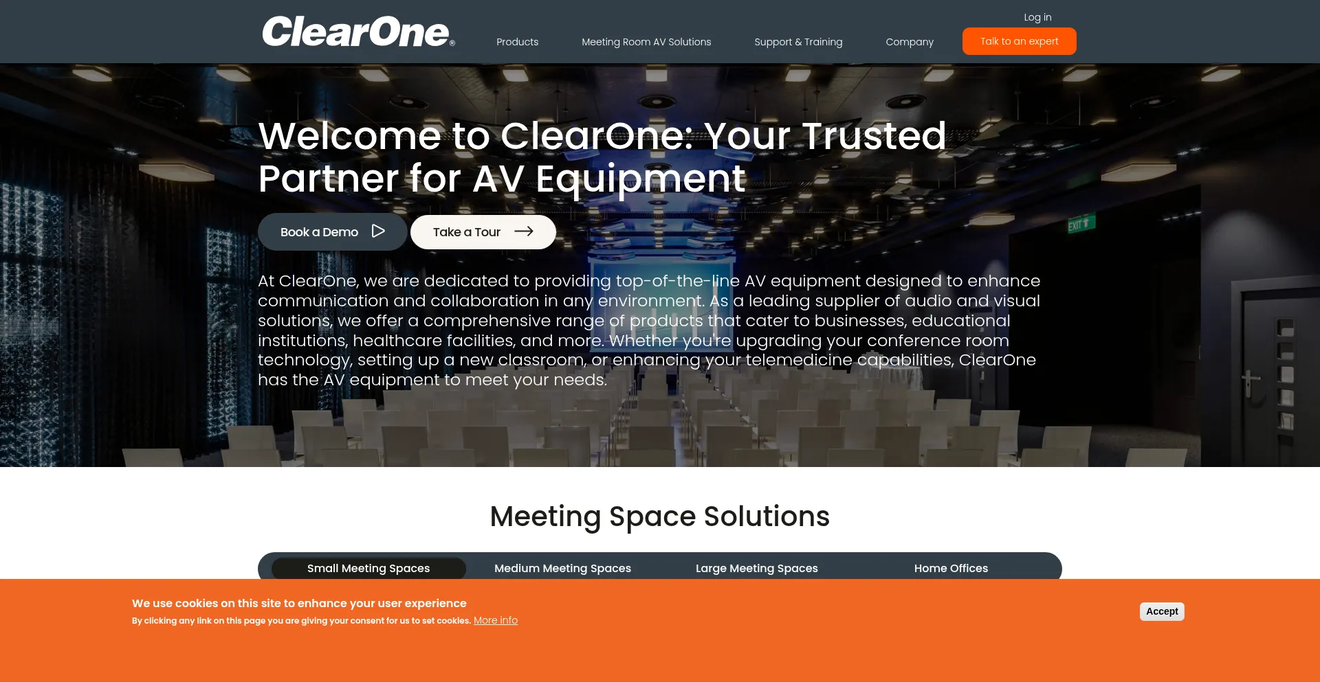Website screenshot of Sabine.com