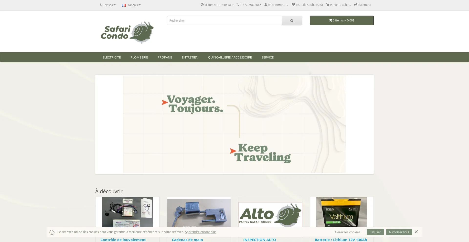 Website screenshot of Safaricondoacc.com