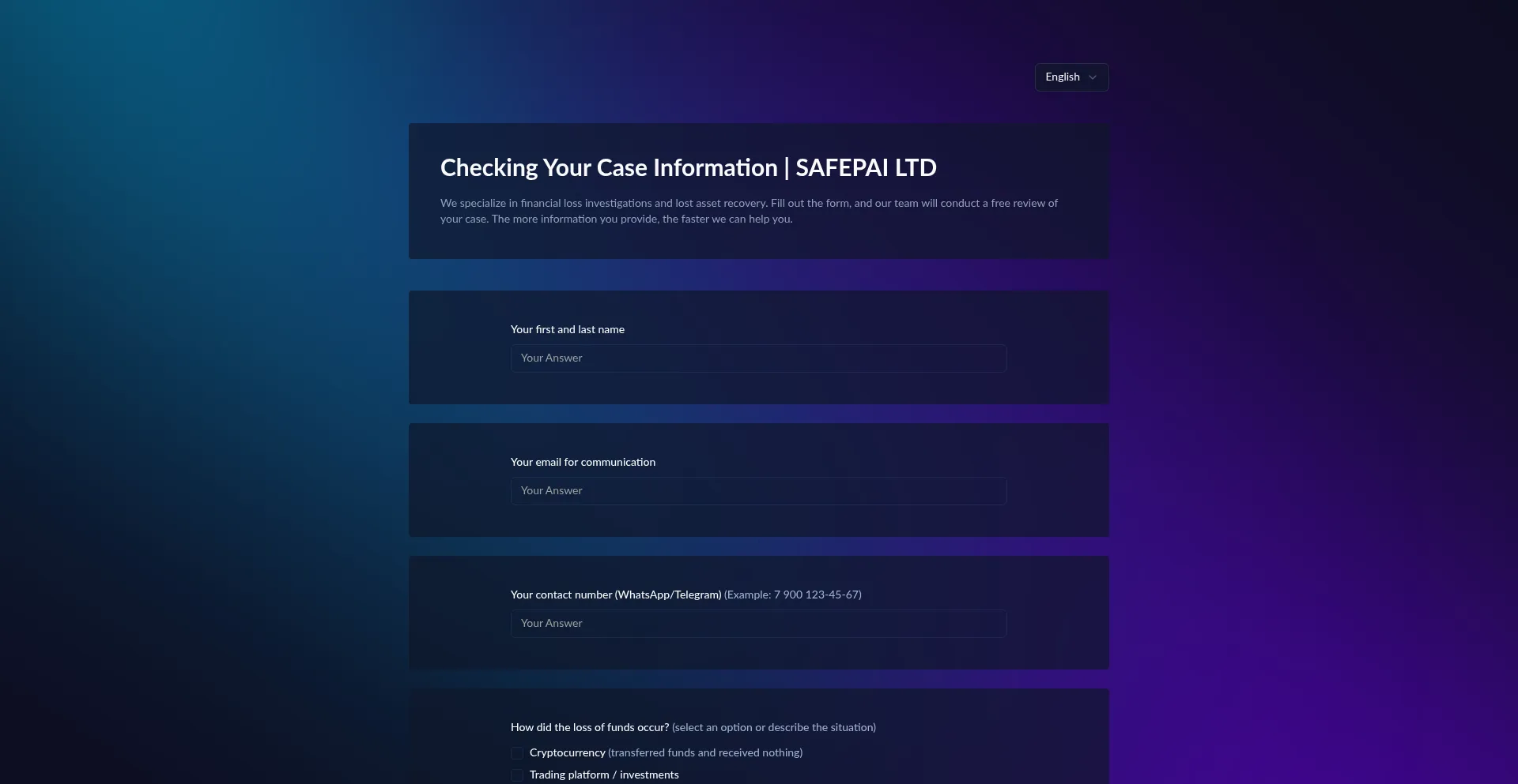 Safepailtd.org