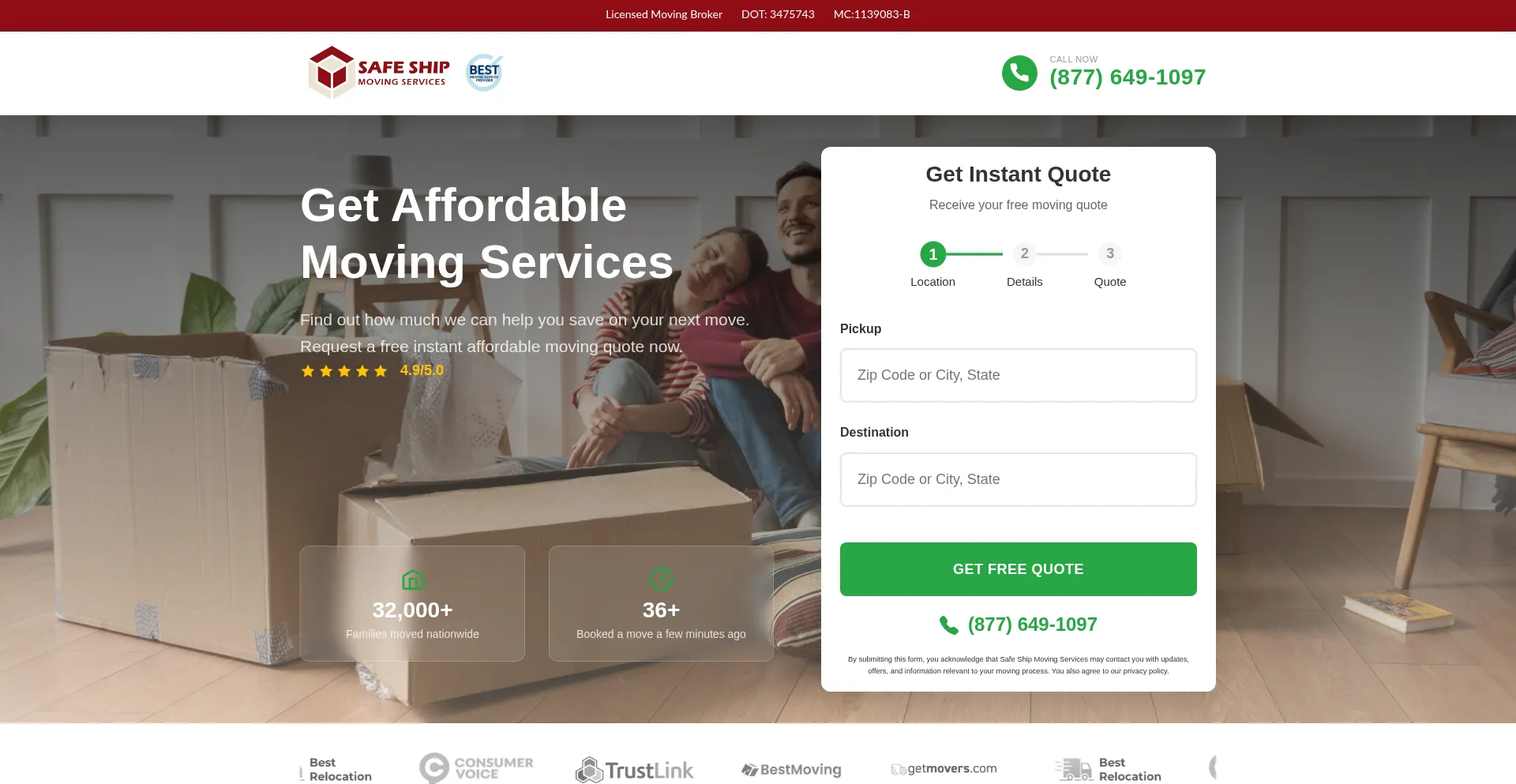 Safeshipmovingservices.com