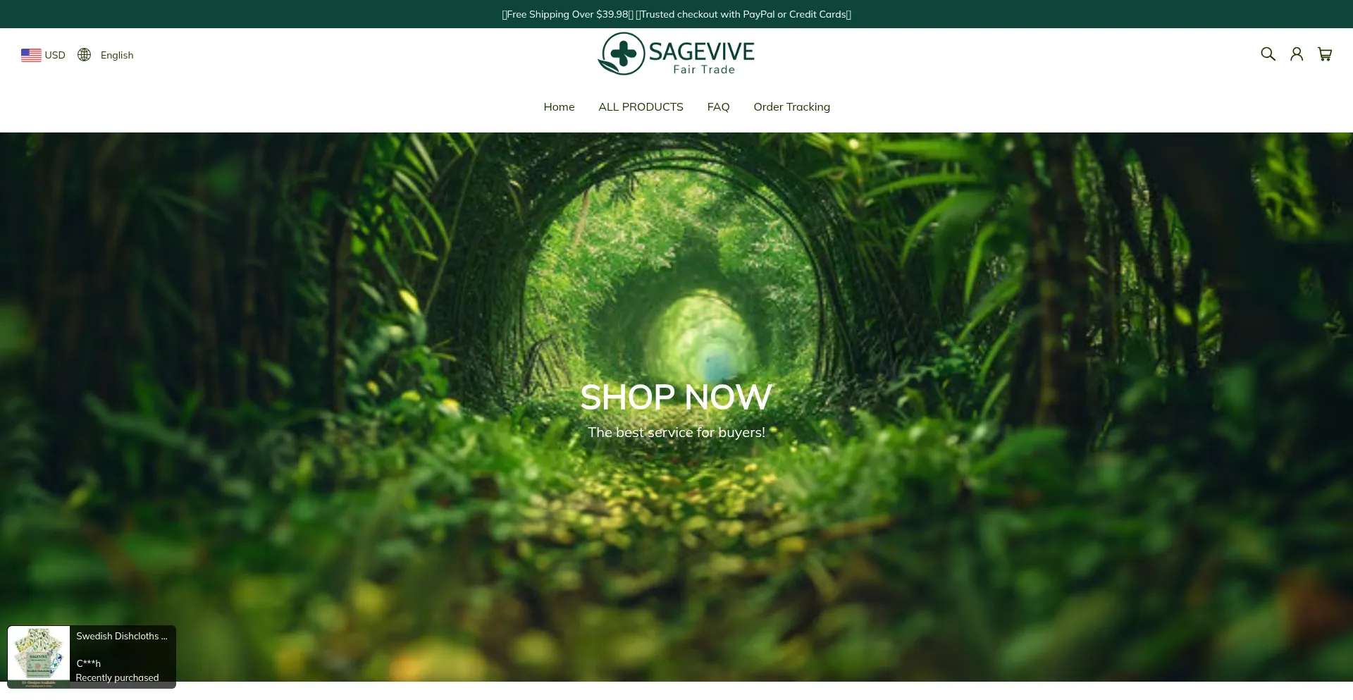 Website screenshot of Sagevive.com
