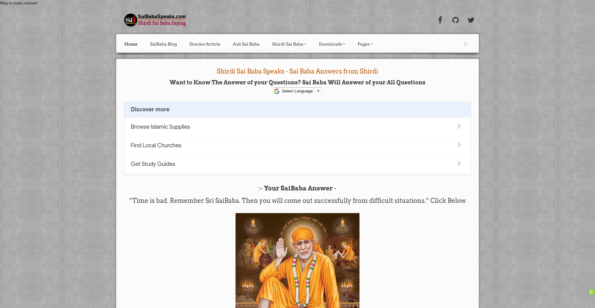 Saibabaspeaks.com