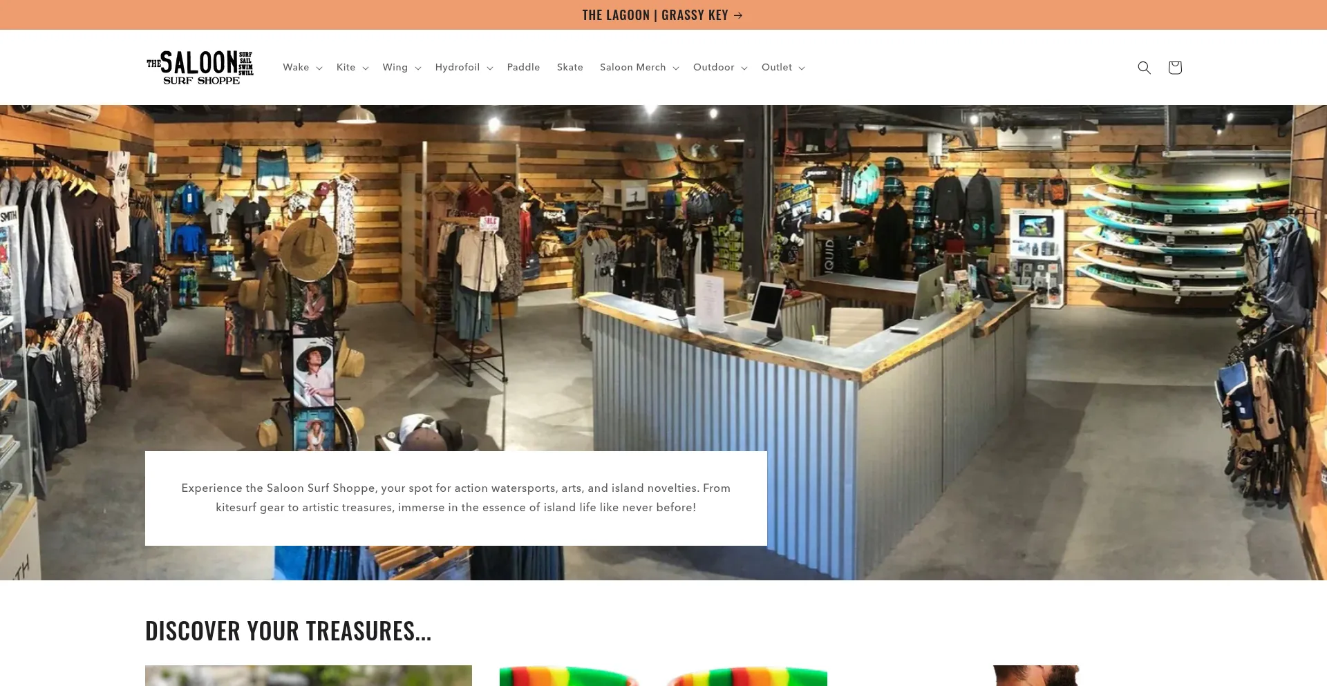 Website screenshot of Saloonsurf.com