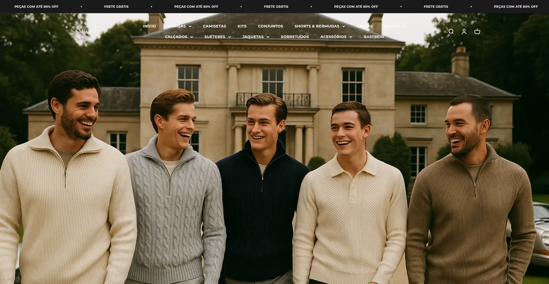 Website screenshot of Samicce.com