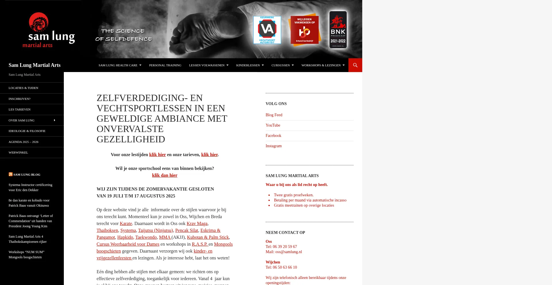 Website screenshot of Samlung.nl