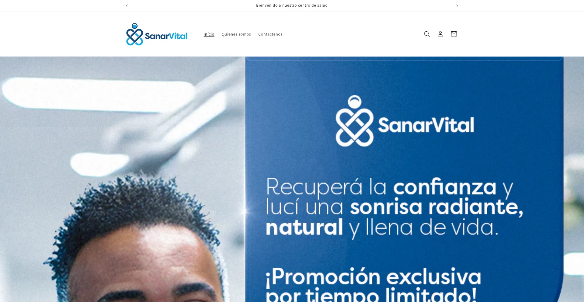 Website screenshot of Sanarvital.com