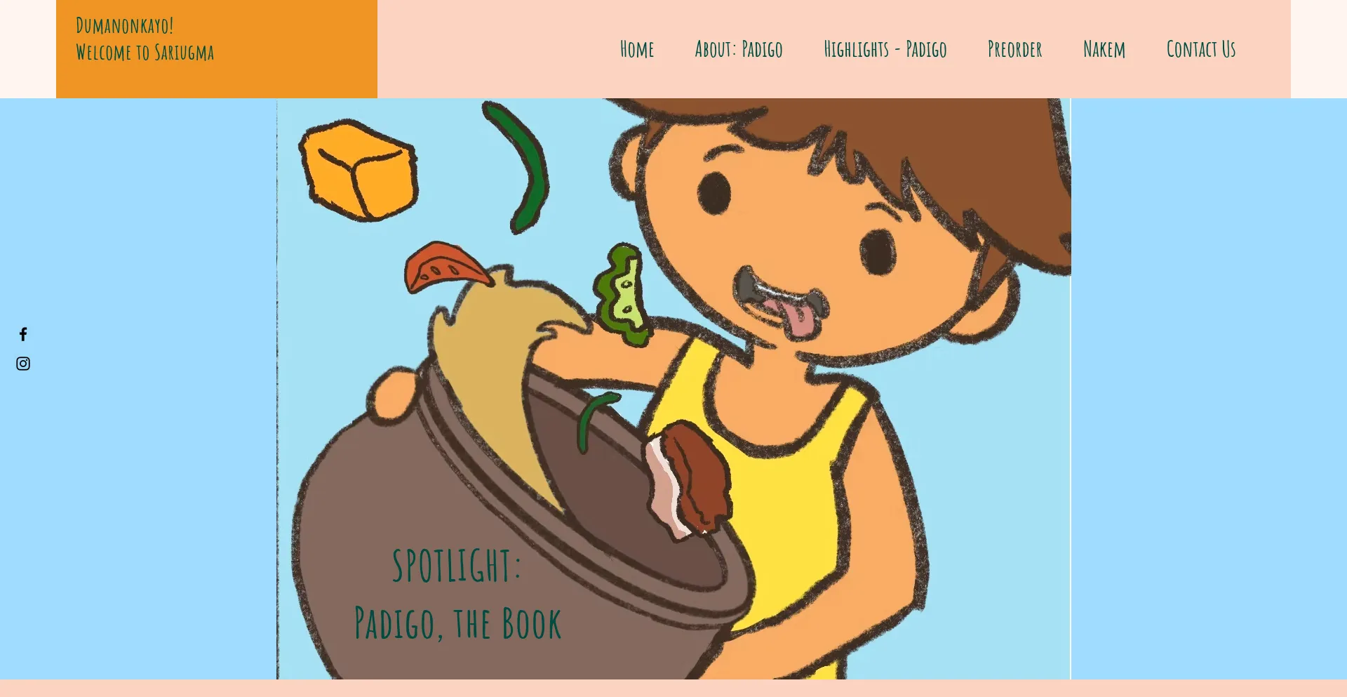 Website screenshot of Sariugma.com