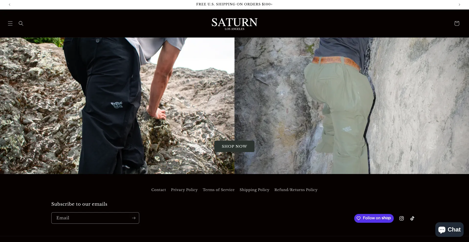 Website screenshot of Saturnlosangeles.com