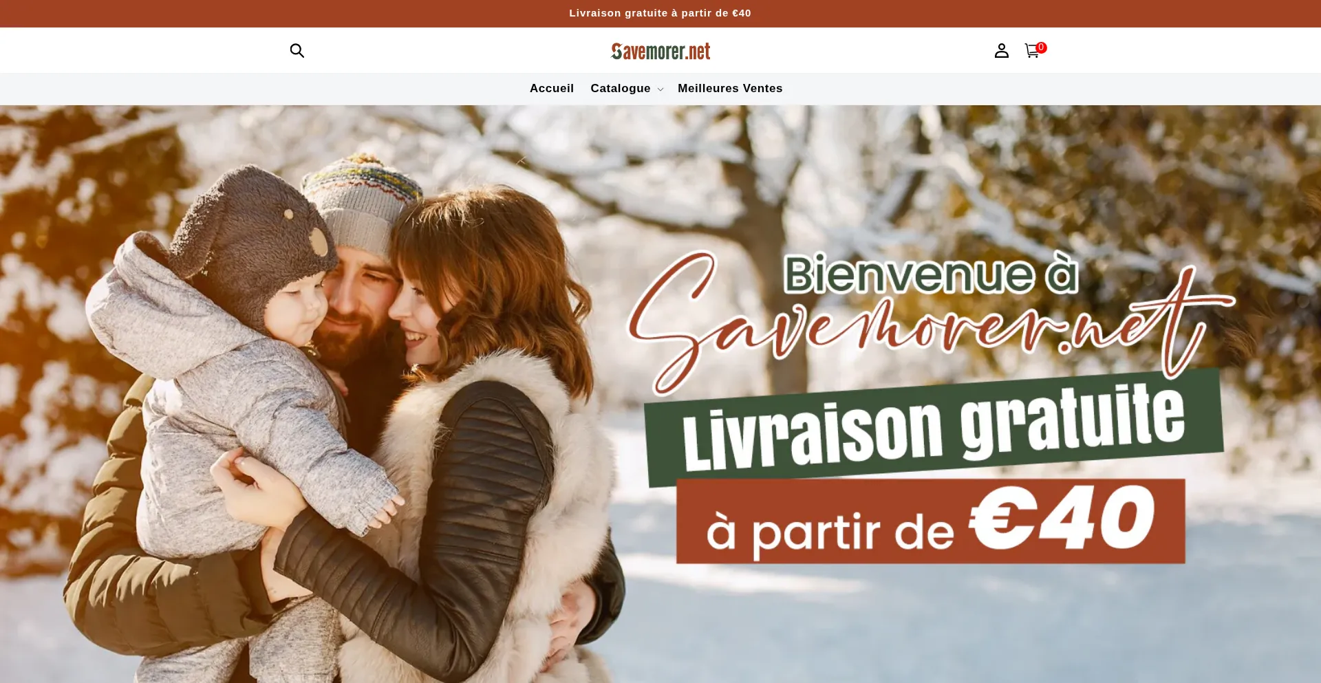 Website screenshot of Savemorer.net