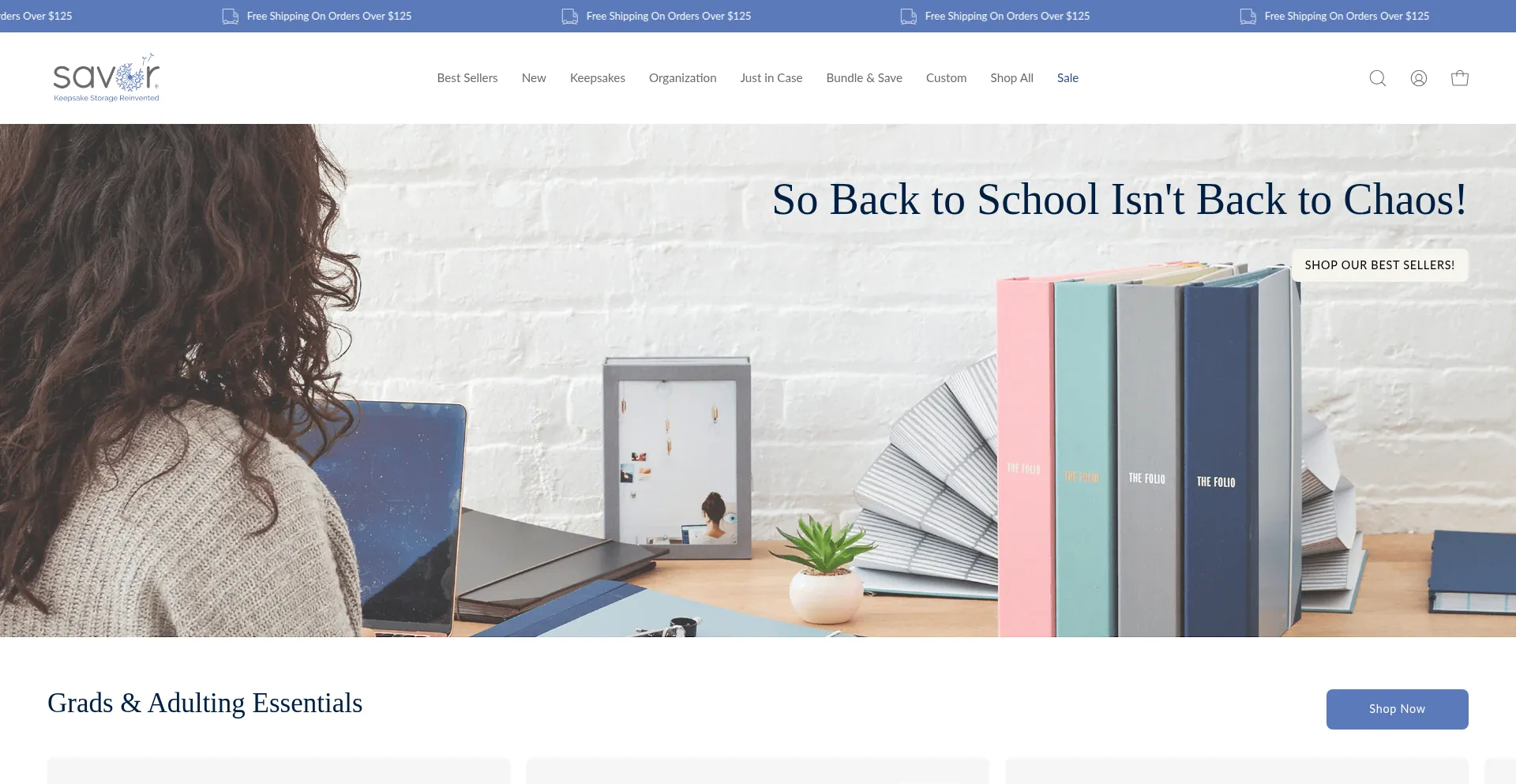 Website screenshot of Savor.us