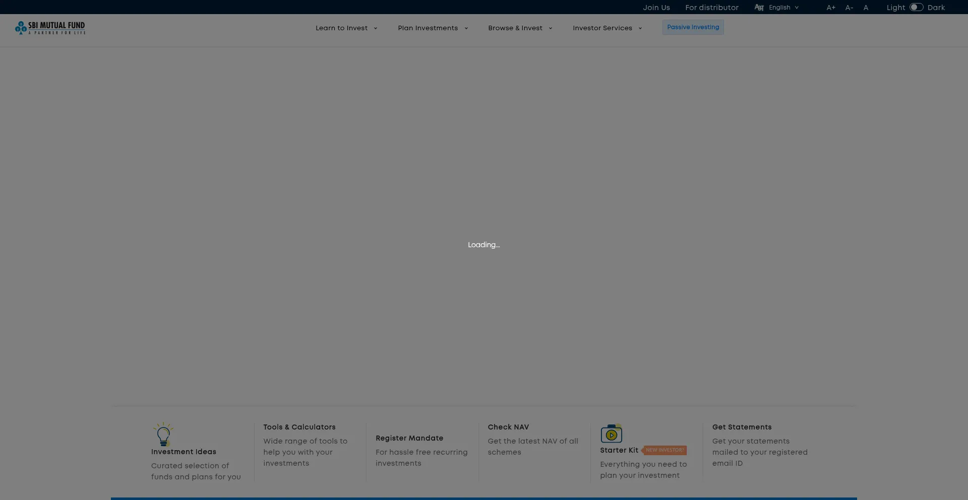 Website screenshot of Sbimf.com