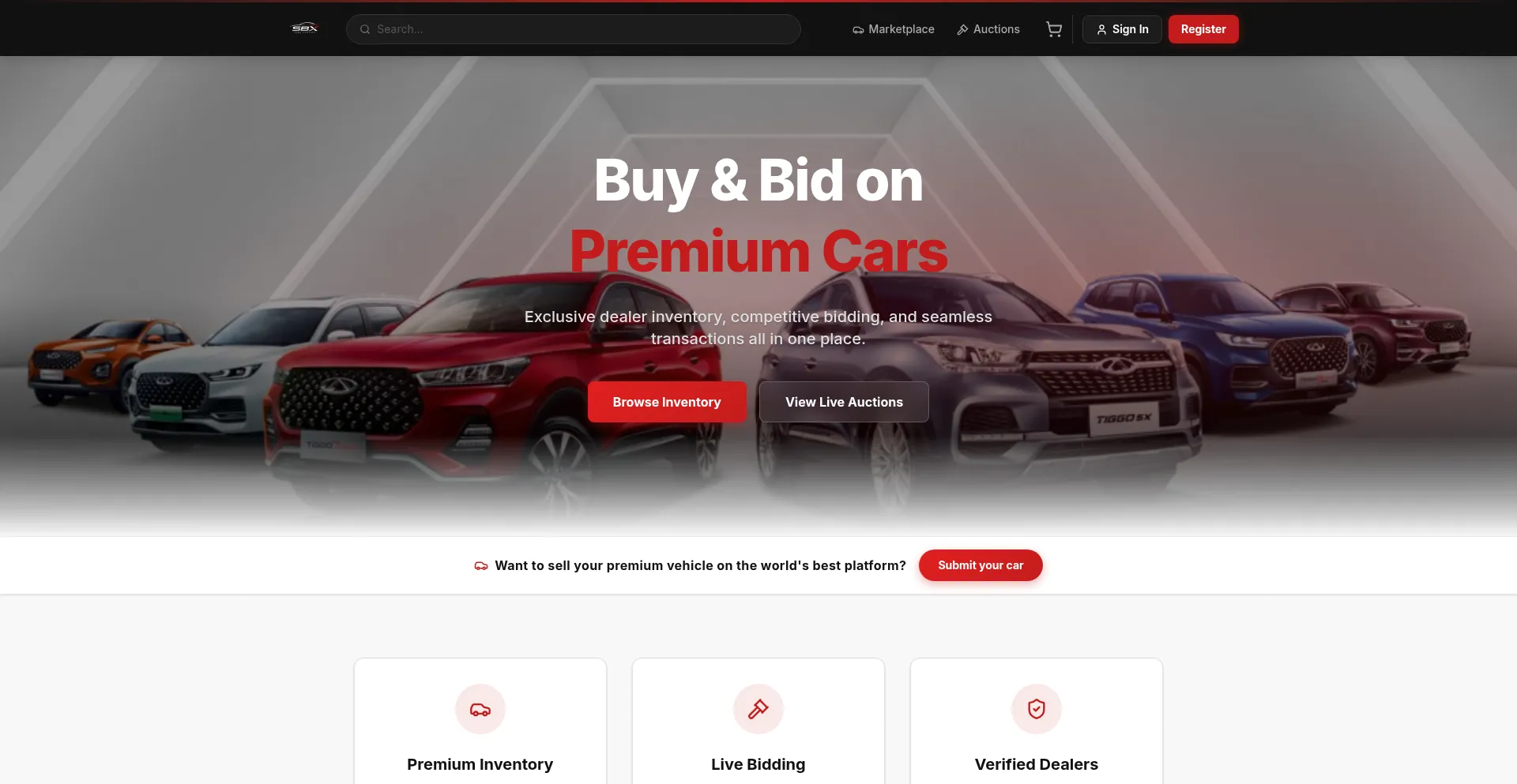 Sbxcarauctions.com