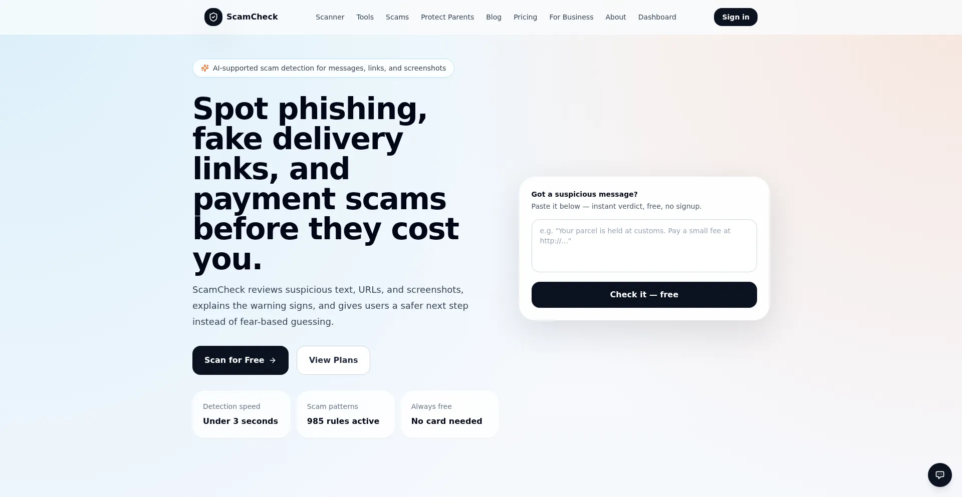 Scamcheck.tech