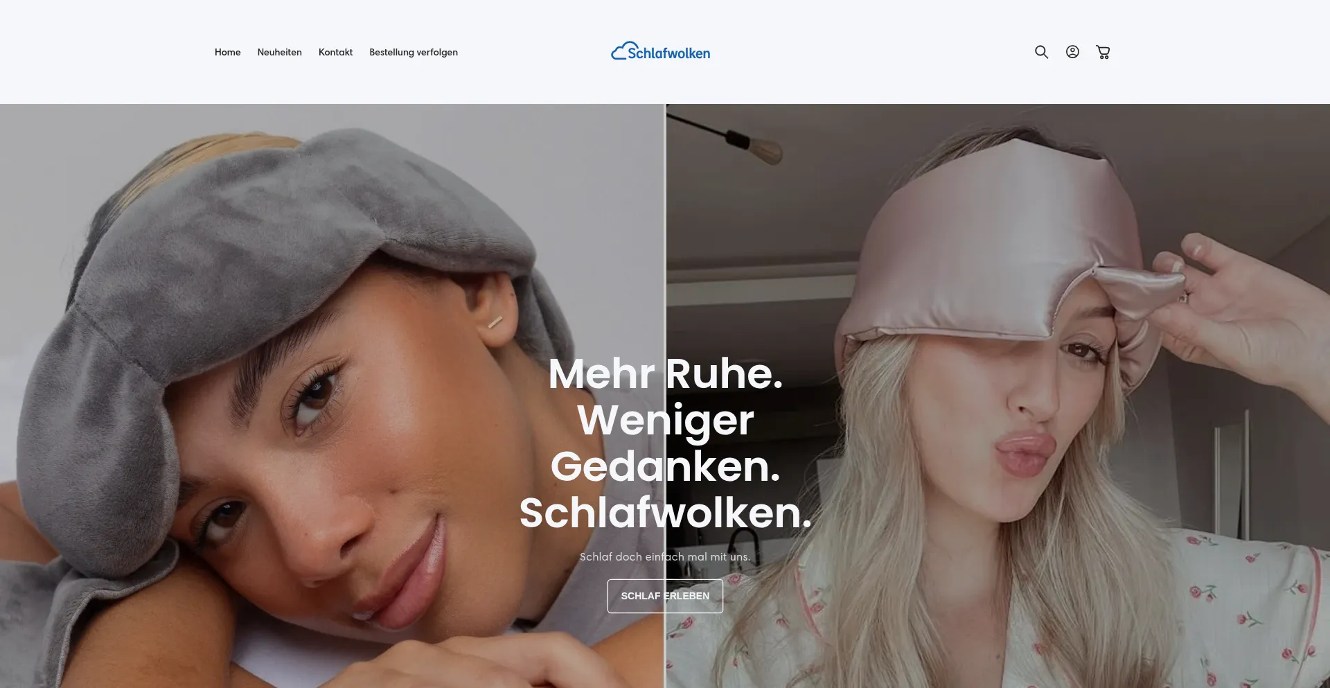 Website screenshot of Schlafwolken.de